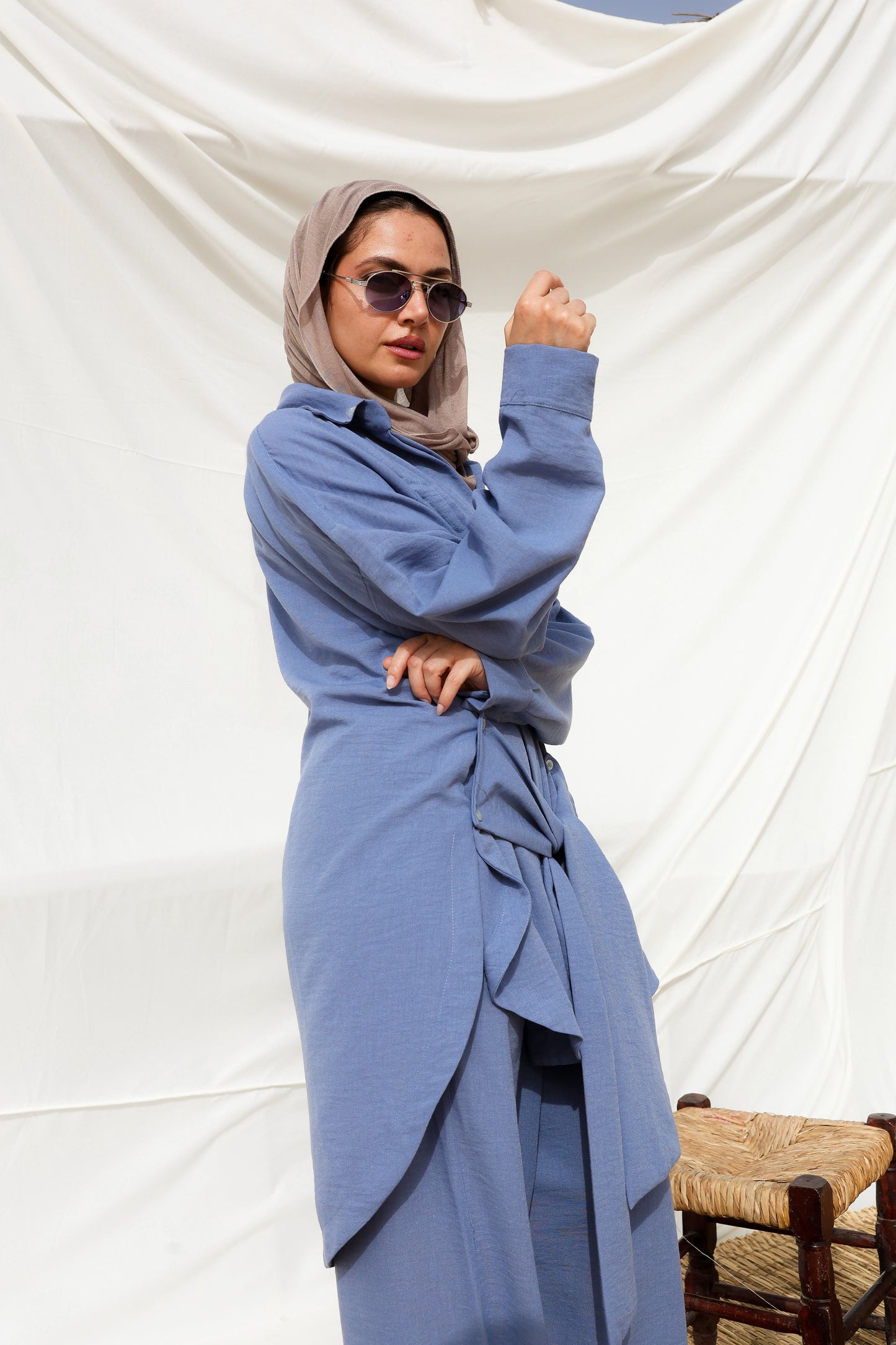 The Sash Set in Blue