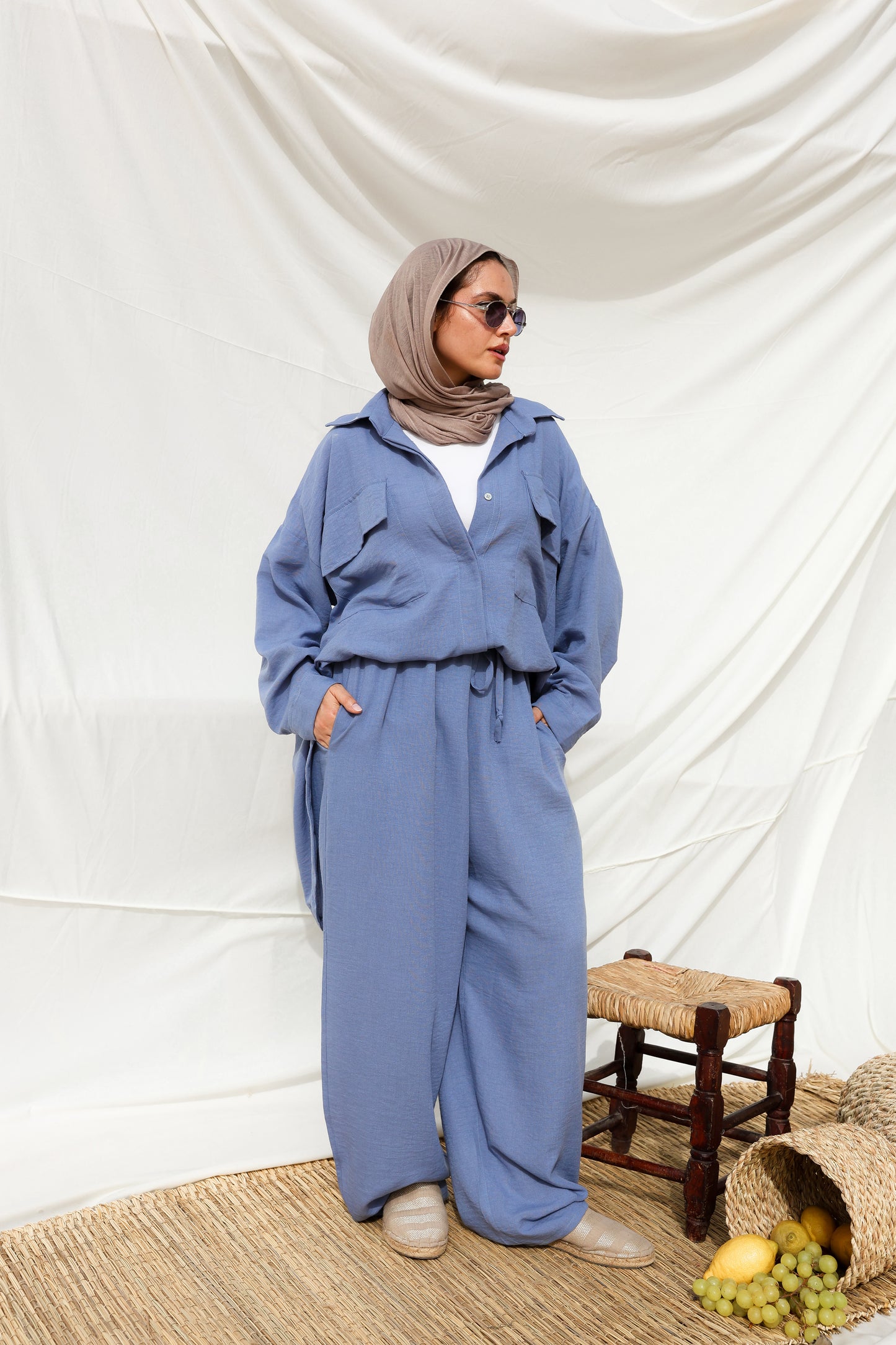 The Sash Set in Blue
