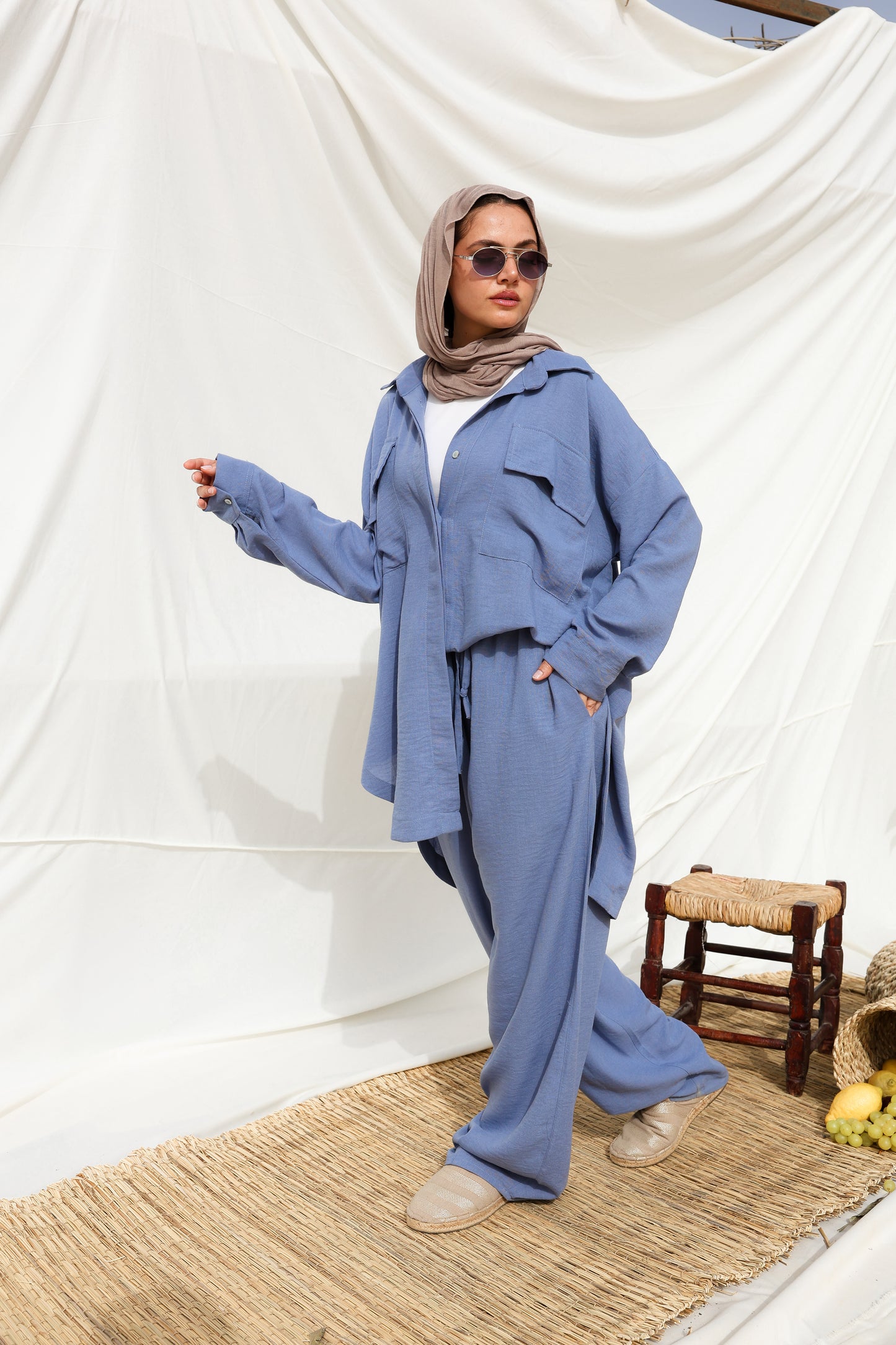 The Sash Set in Blue
