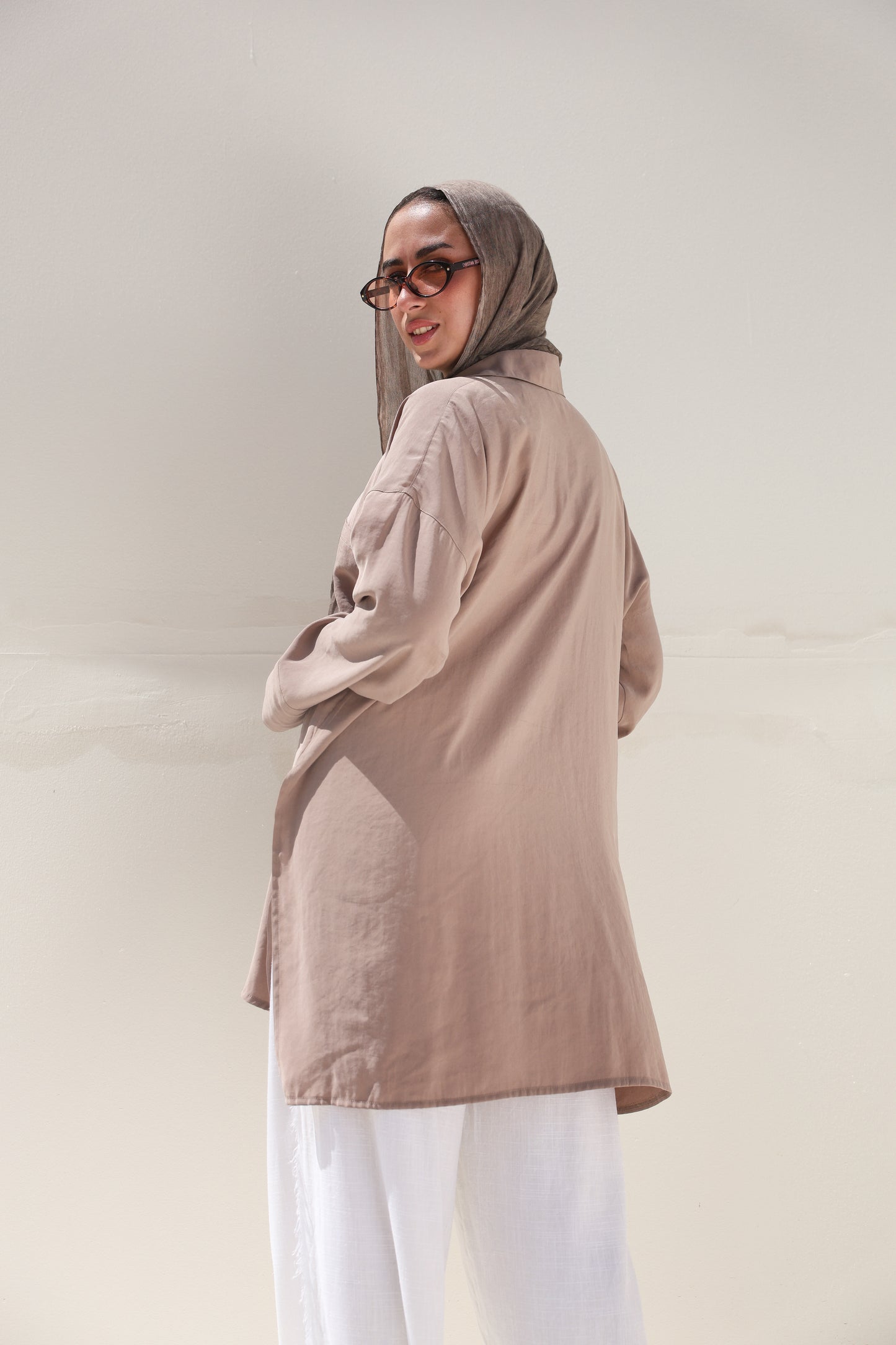 Breeze Crossover Shirt in Café