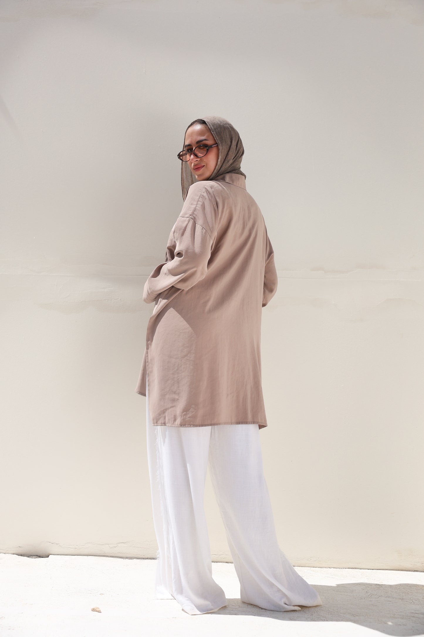 Breeze Crossover Shirt in Café