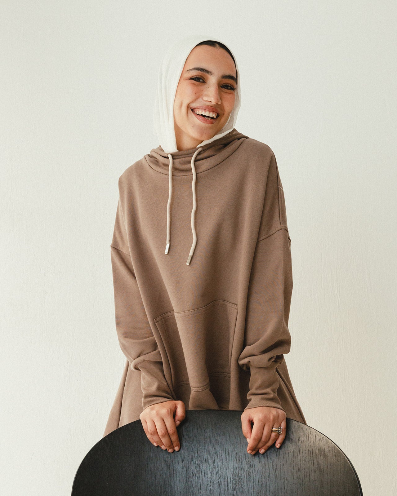 Tracksuit Hoodie Set in Coffee