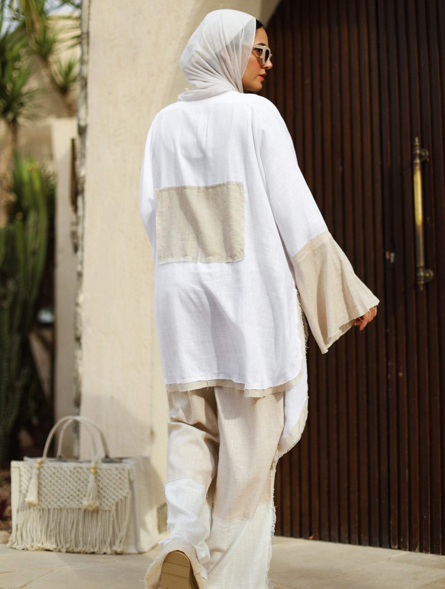 Patchwork Linen Pants