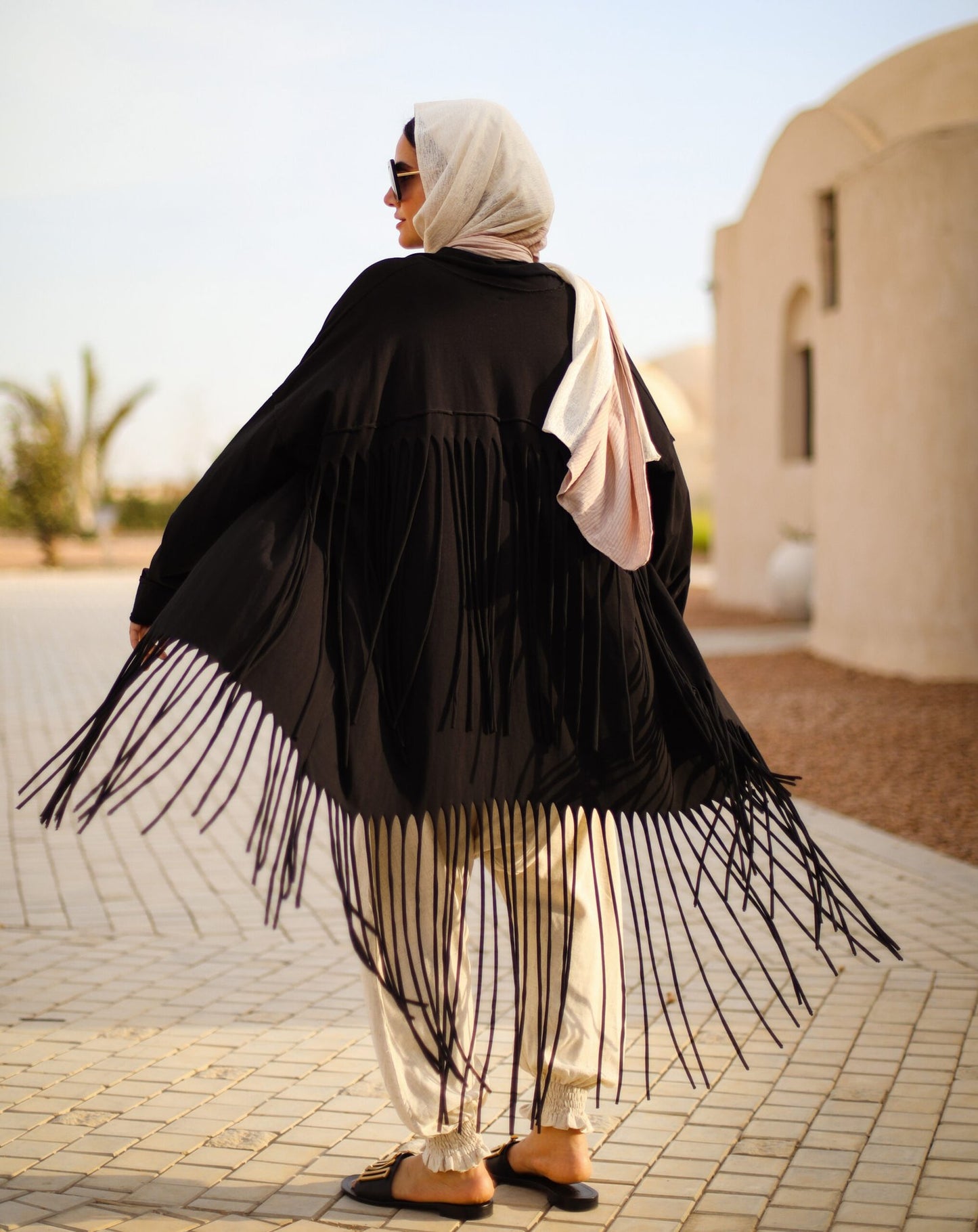 Fringes Cardigan in Black