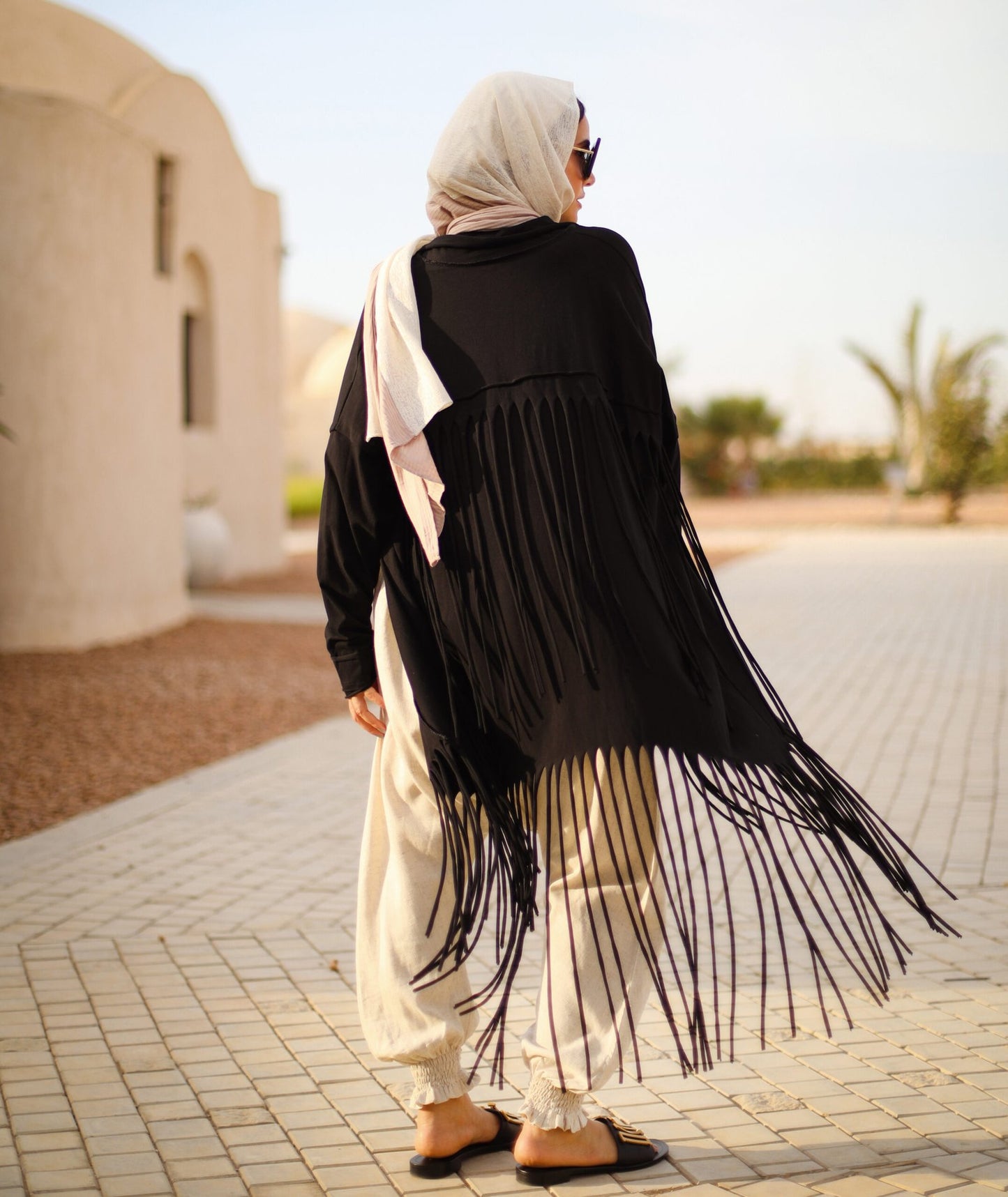 Fringes Cardigan in Black