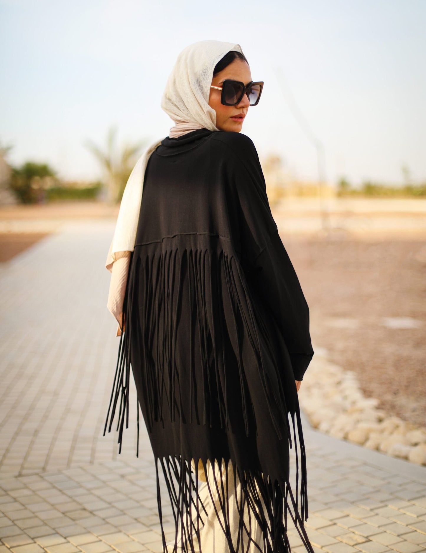 Fringes Cardigan in Black