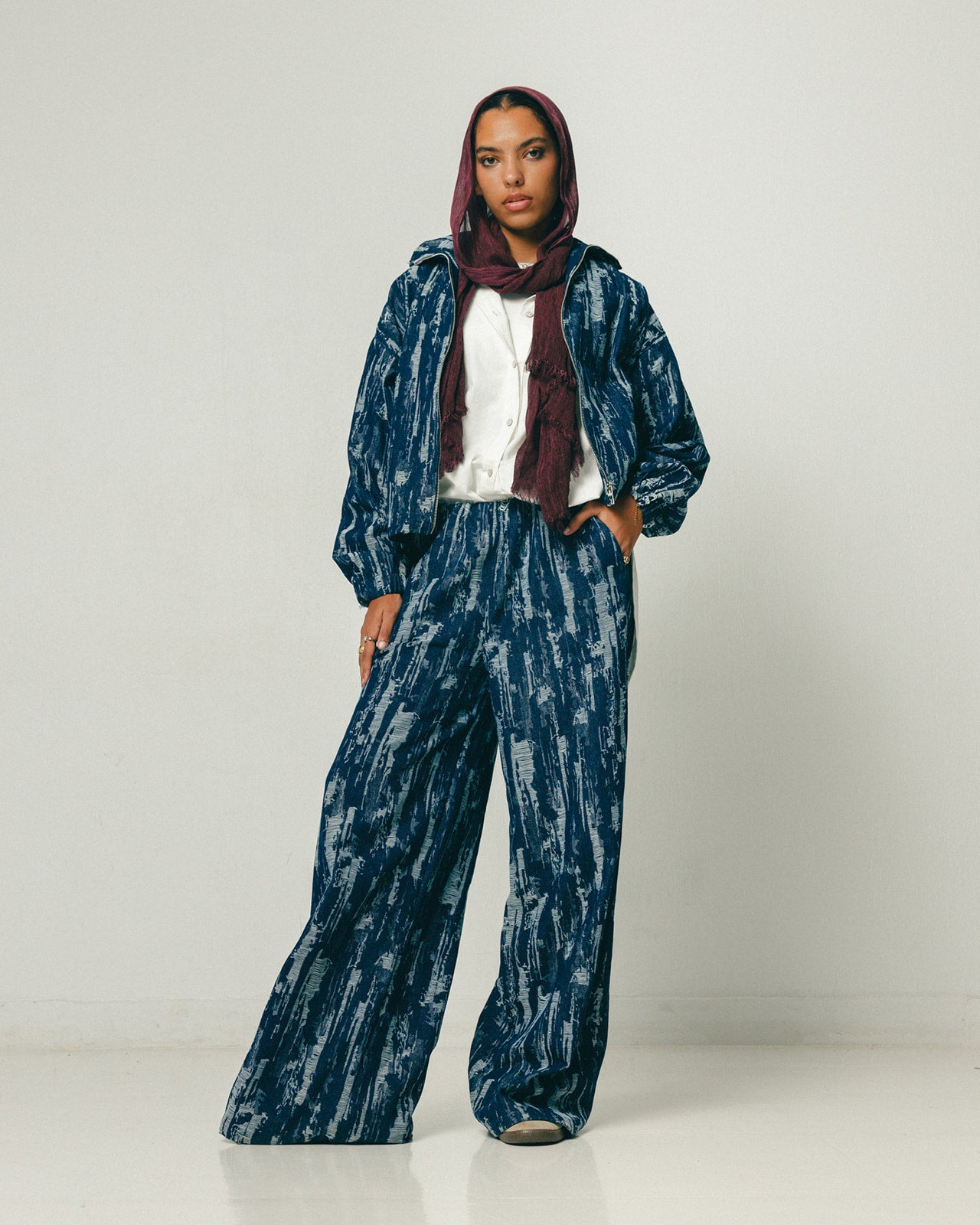 Brushstroke Denim Pants