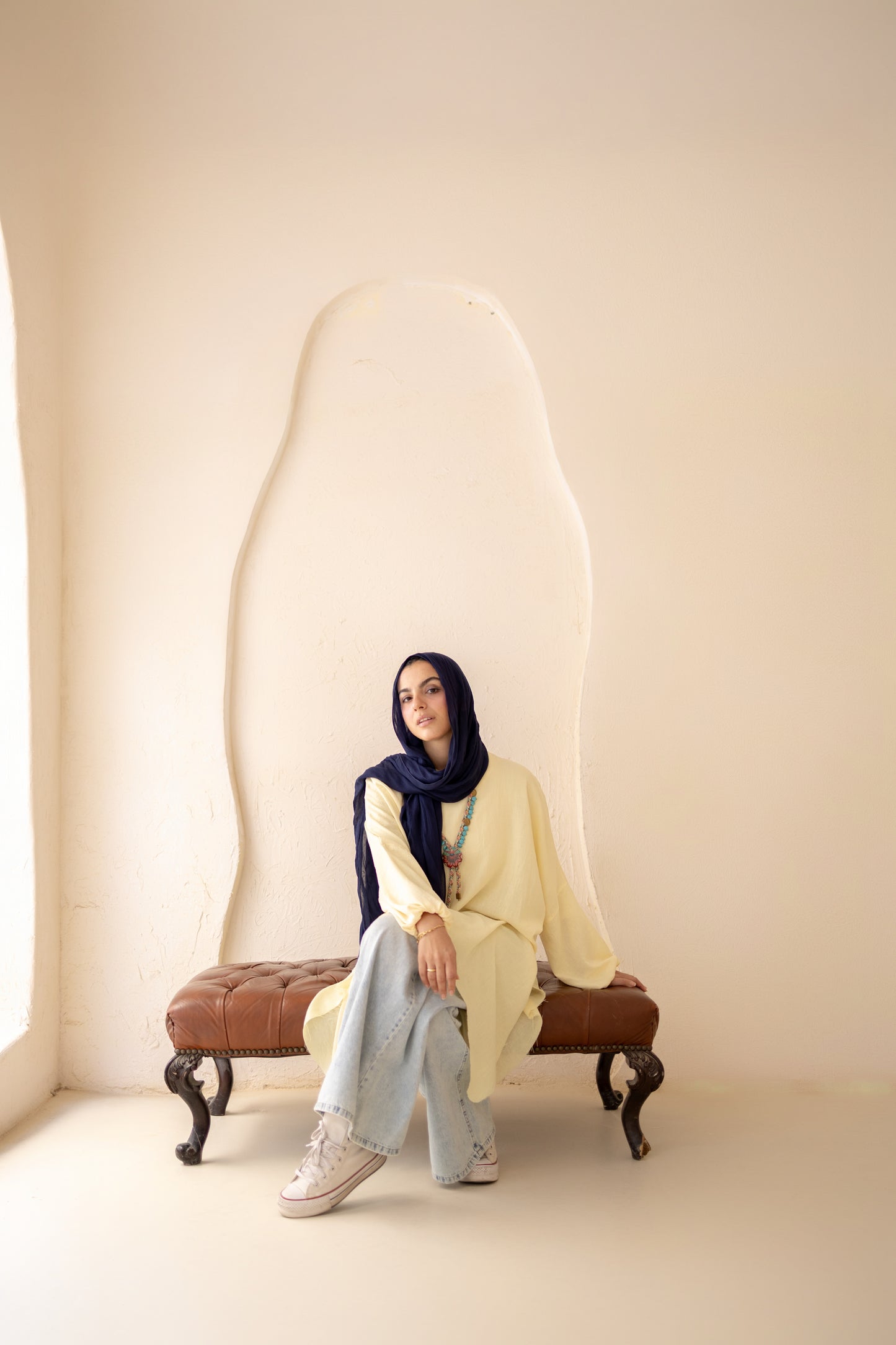 Puffy Sleeves Linen Shirt in Butter Yellow