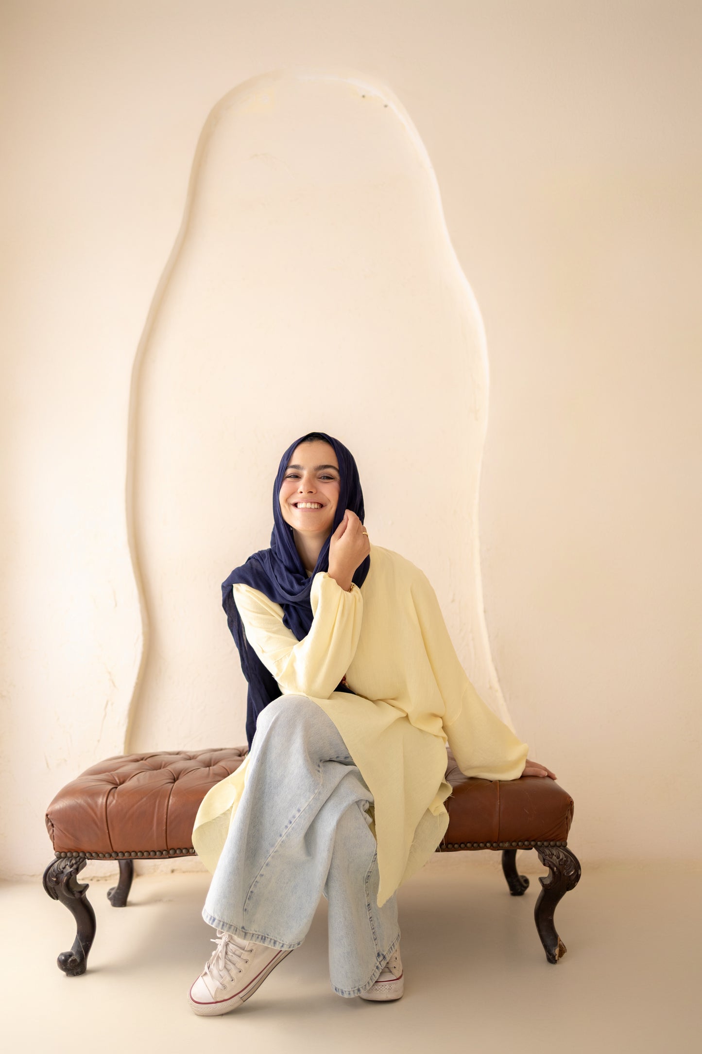 Puffy Sleeves Linen Shirt in Butter Yellow