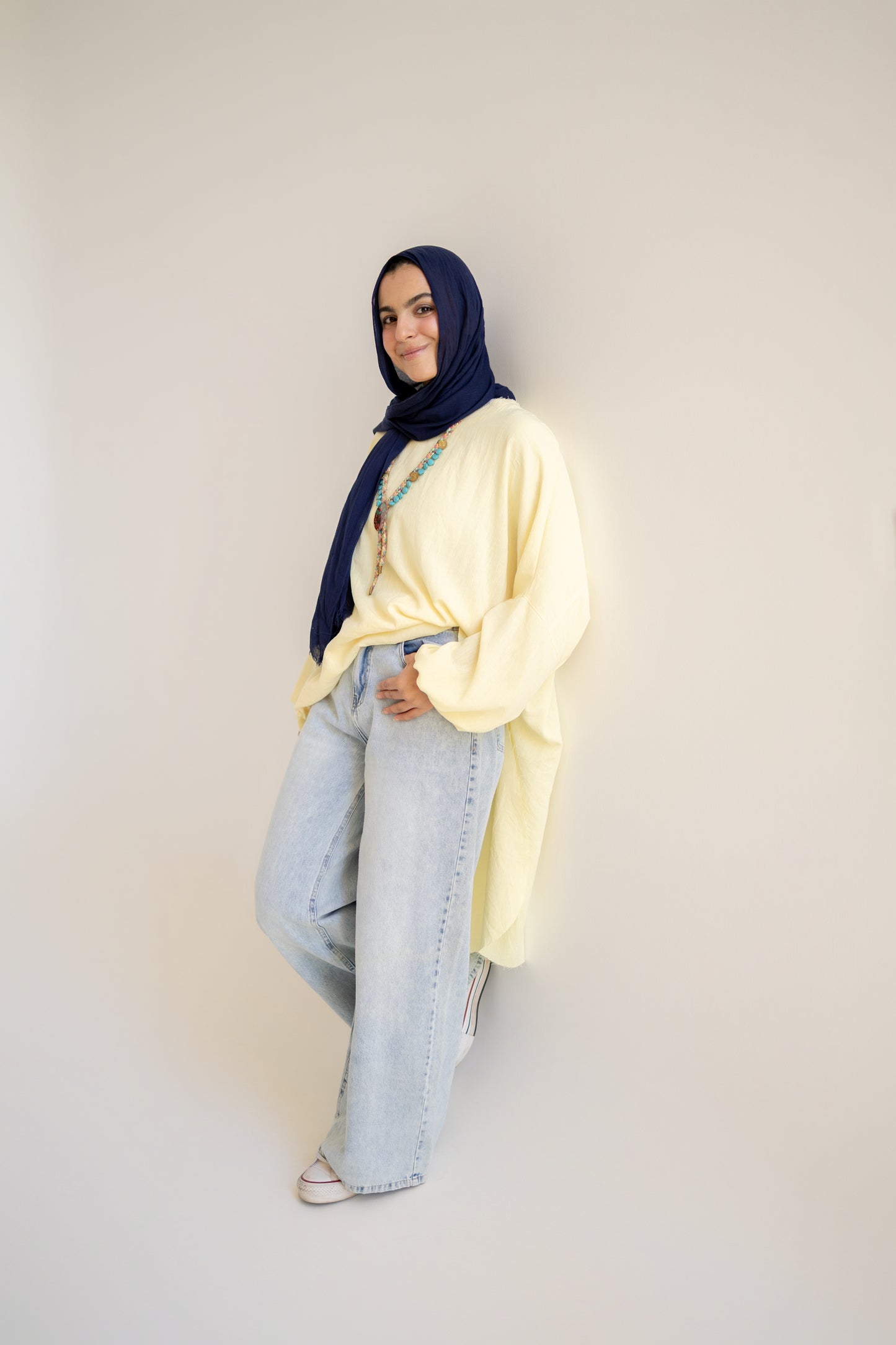 Puffy Sleeves Linen Shirt in Butter Yellow