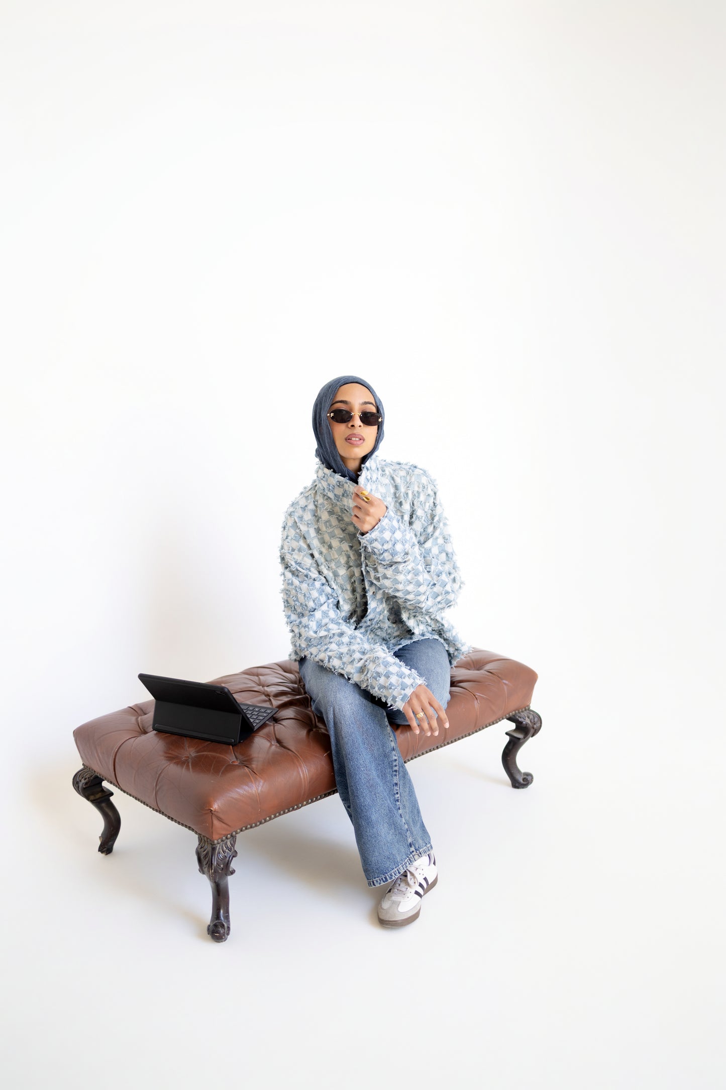 Oversized Patchwork Denim Jacket