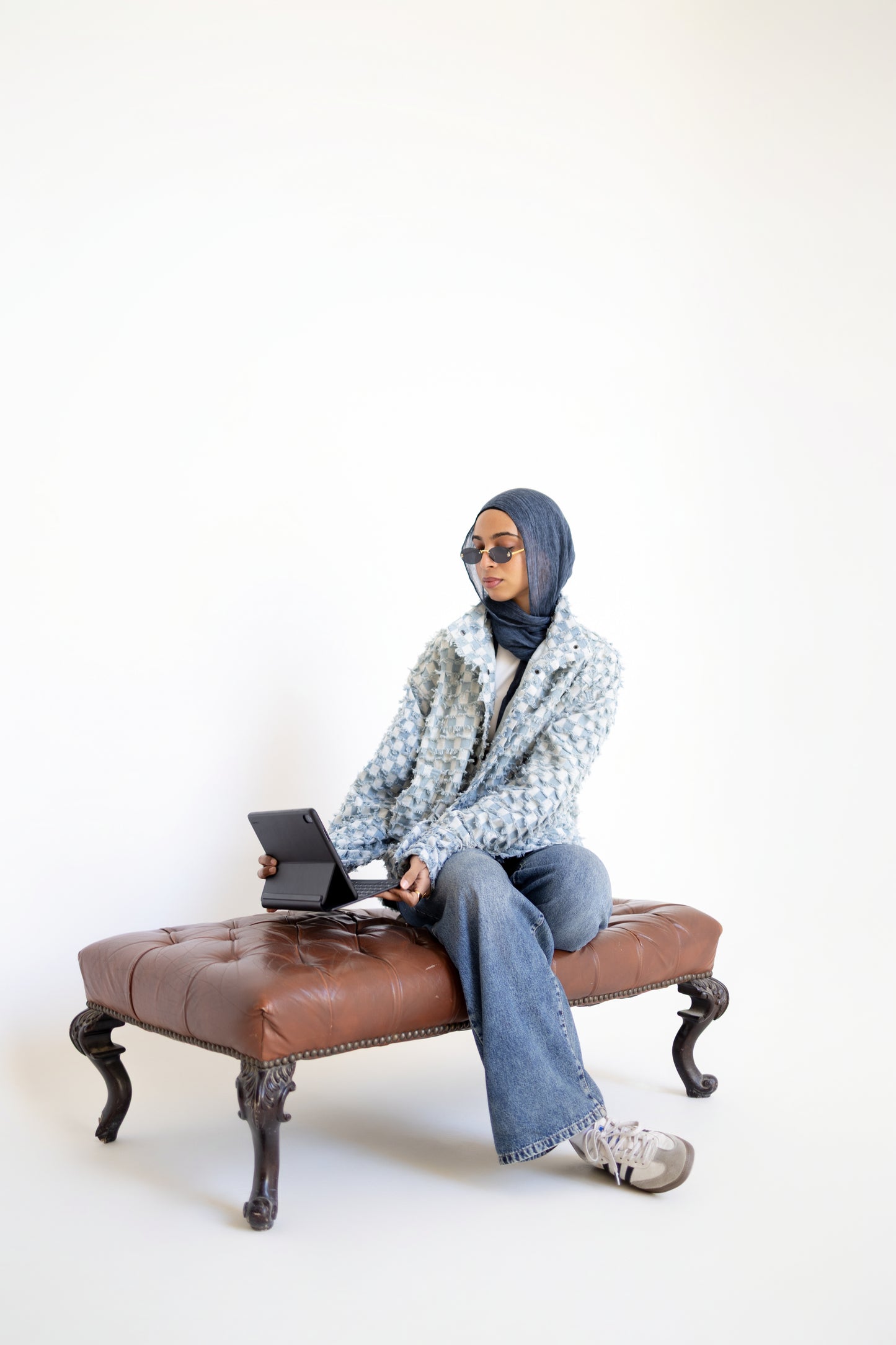 Oversized Patchwork Denim Jacket