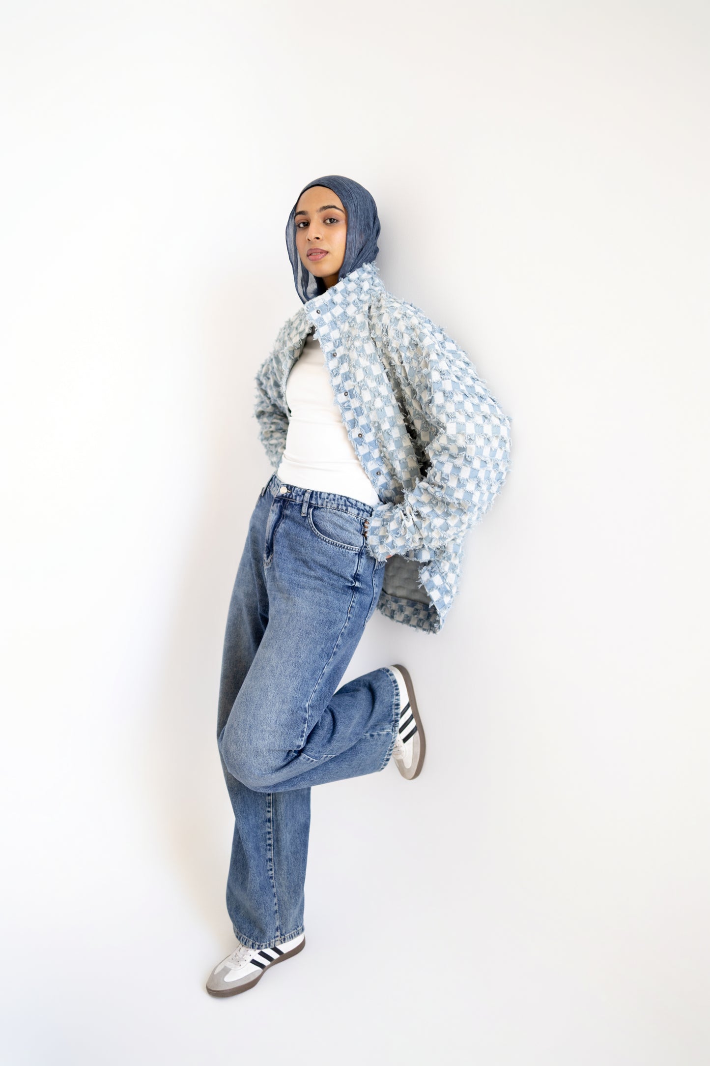 Oversized Patchwork Denim Jacket