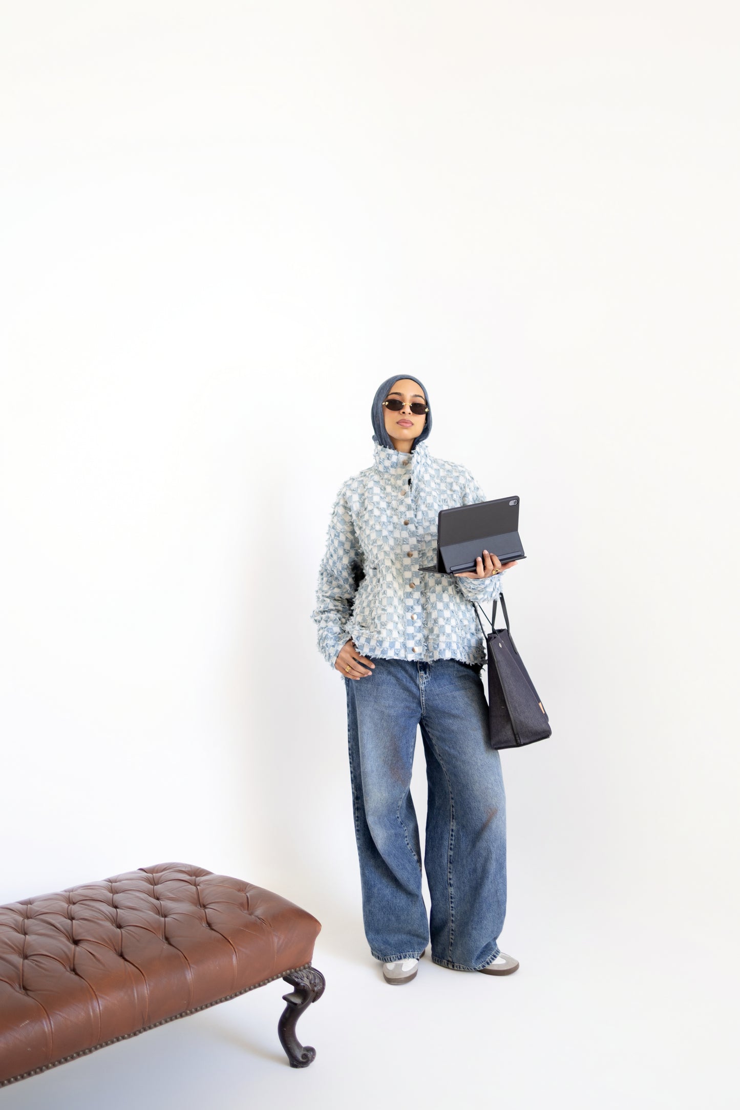 Oversized Patchwork Denim Jacket