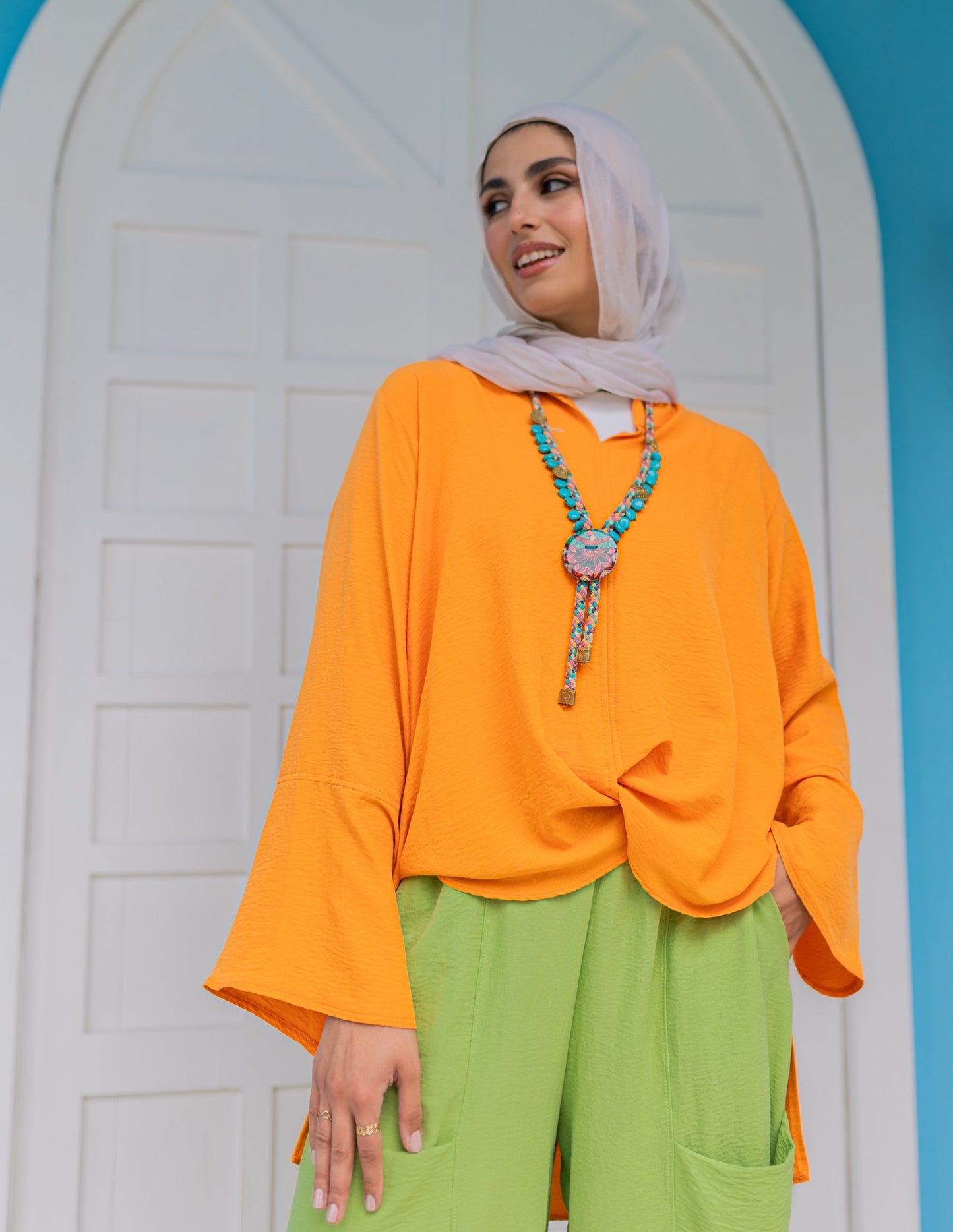 Multiway Blouse in Orange