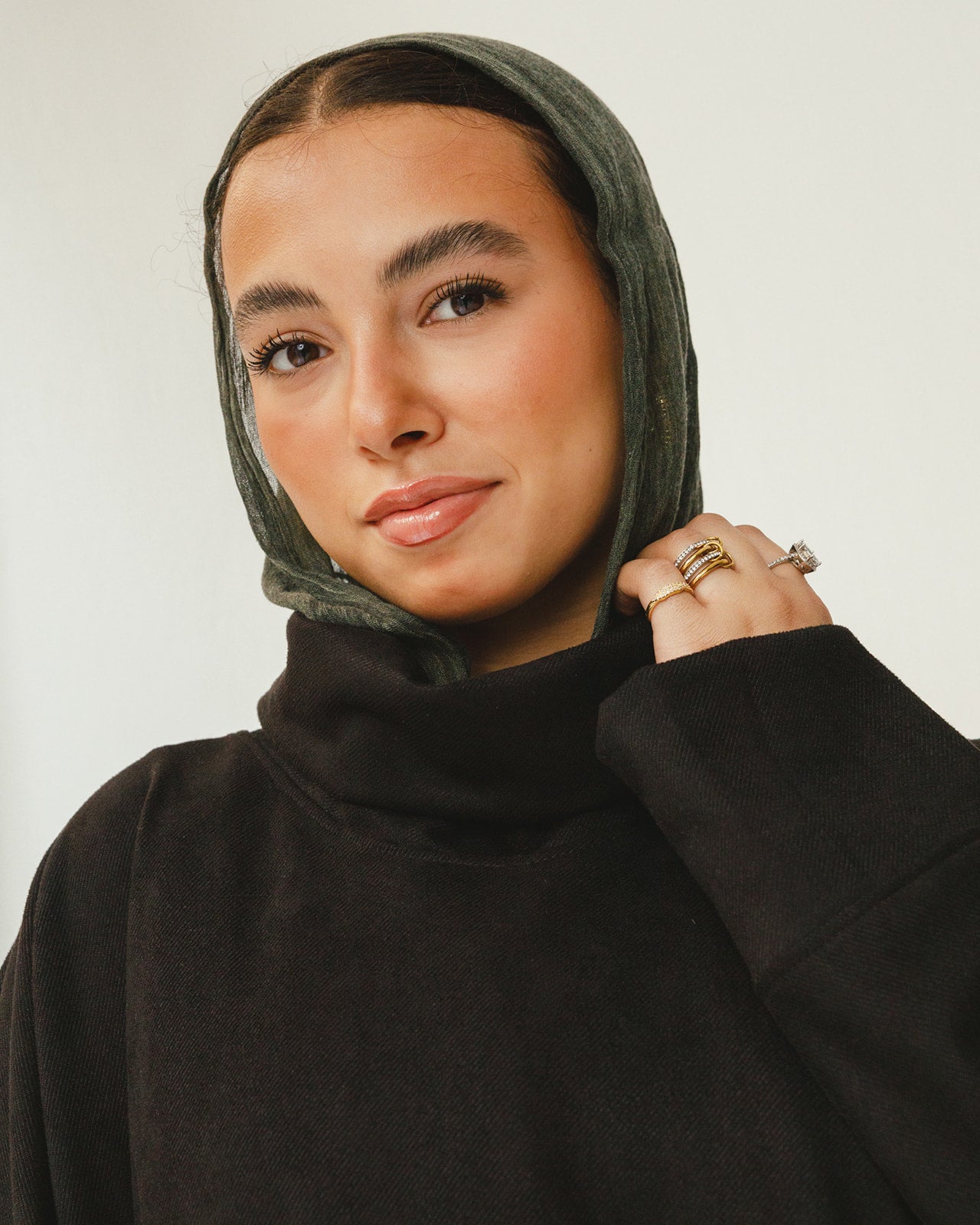 Asymmetrical Waist Belt Dress in Black