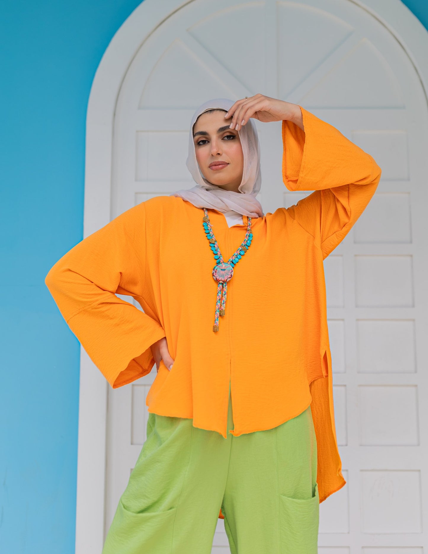 Multiway Blouse in Orange