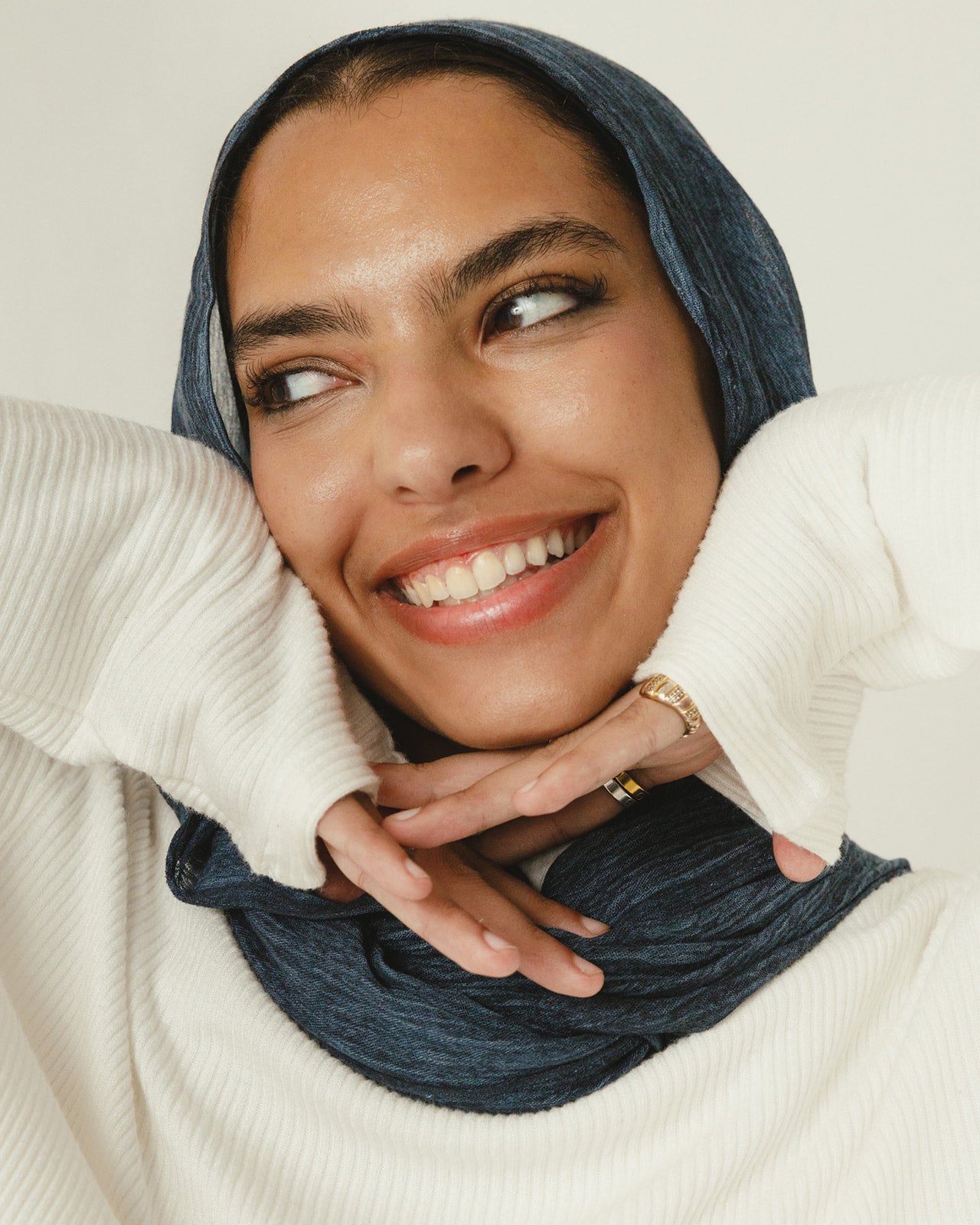 Longline Knit Top in White