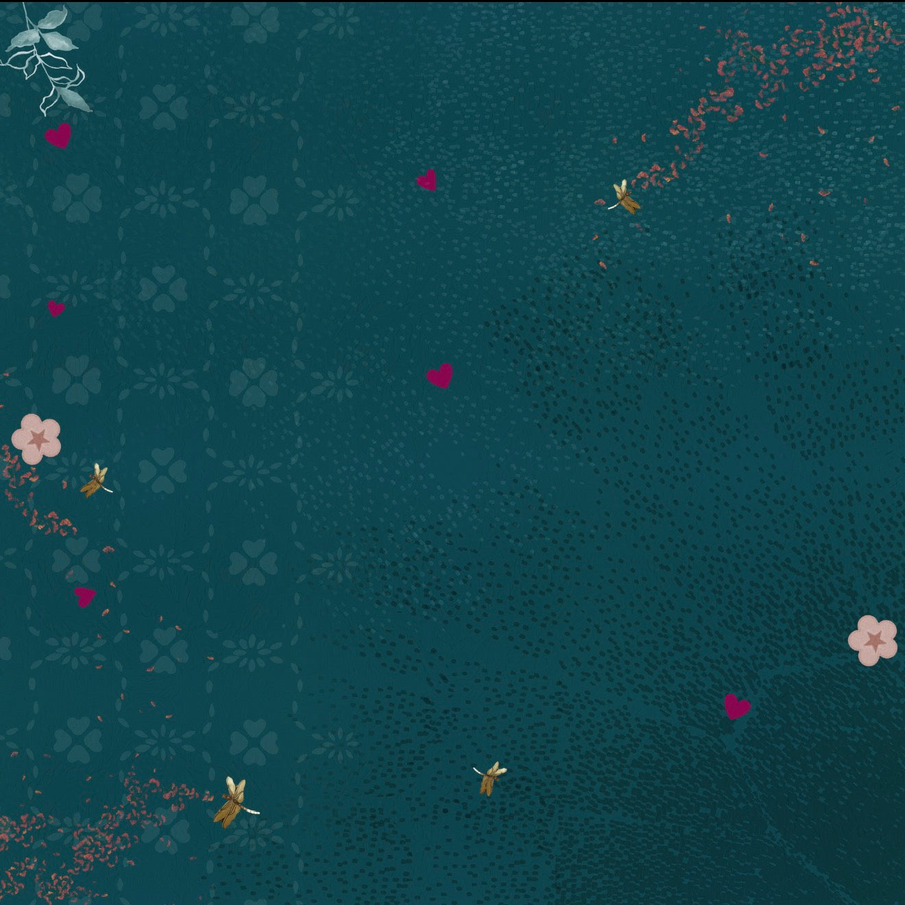 Artful Print Double Face Scarf