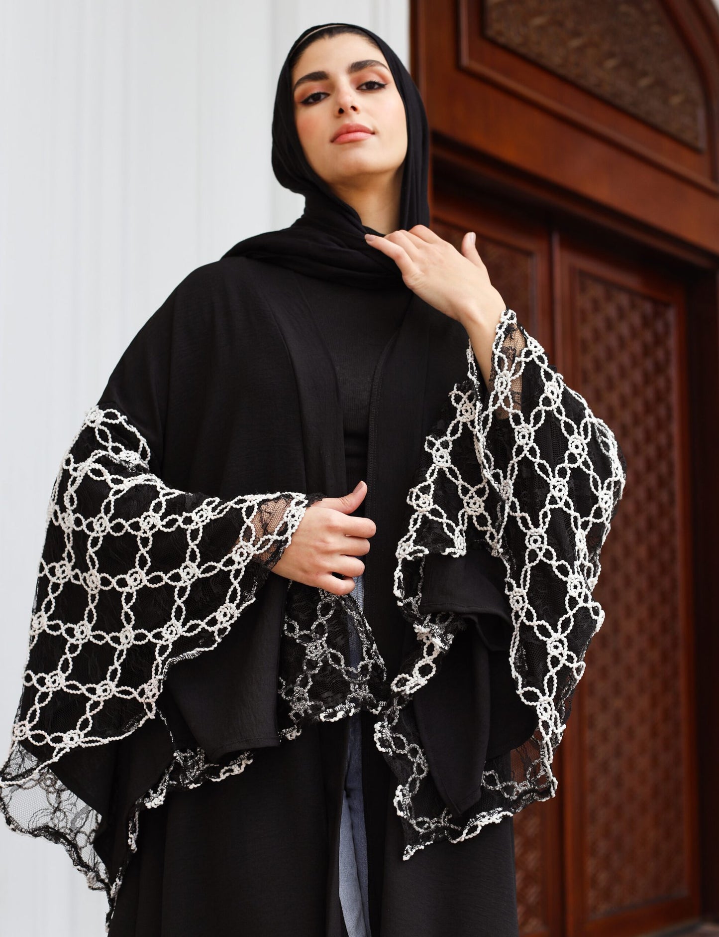 Lace Embroidery Kaftan