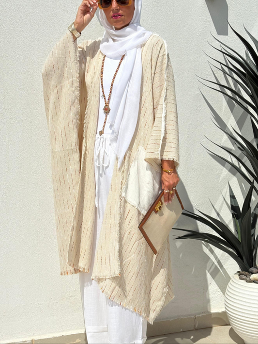 Batwing Linen Cardigan
