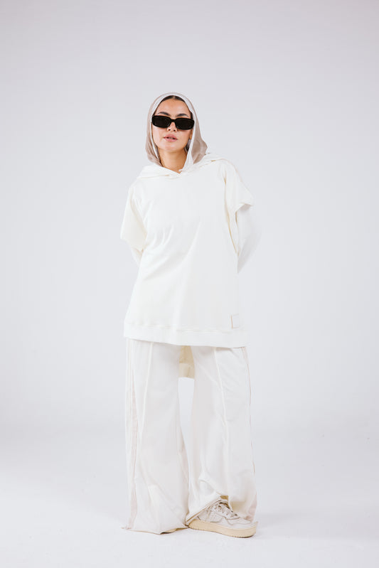 Tracksuit Set in off White