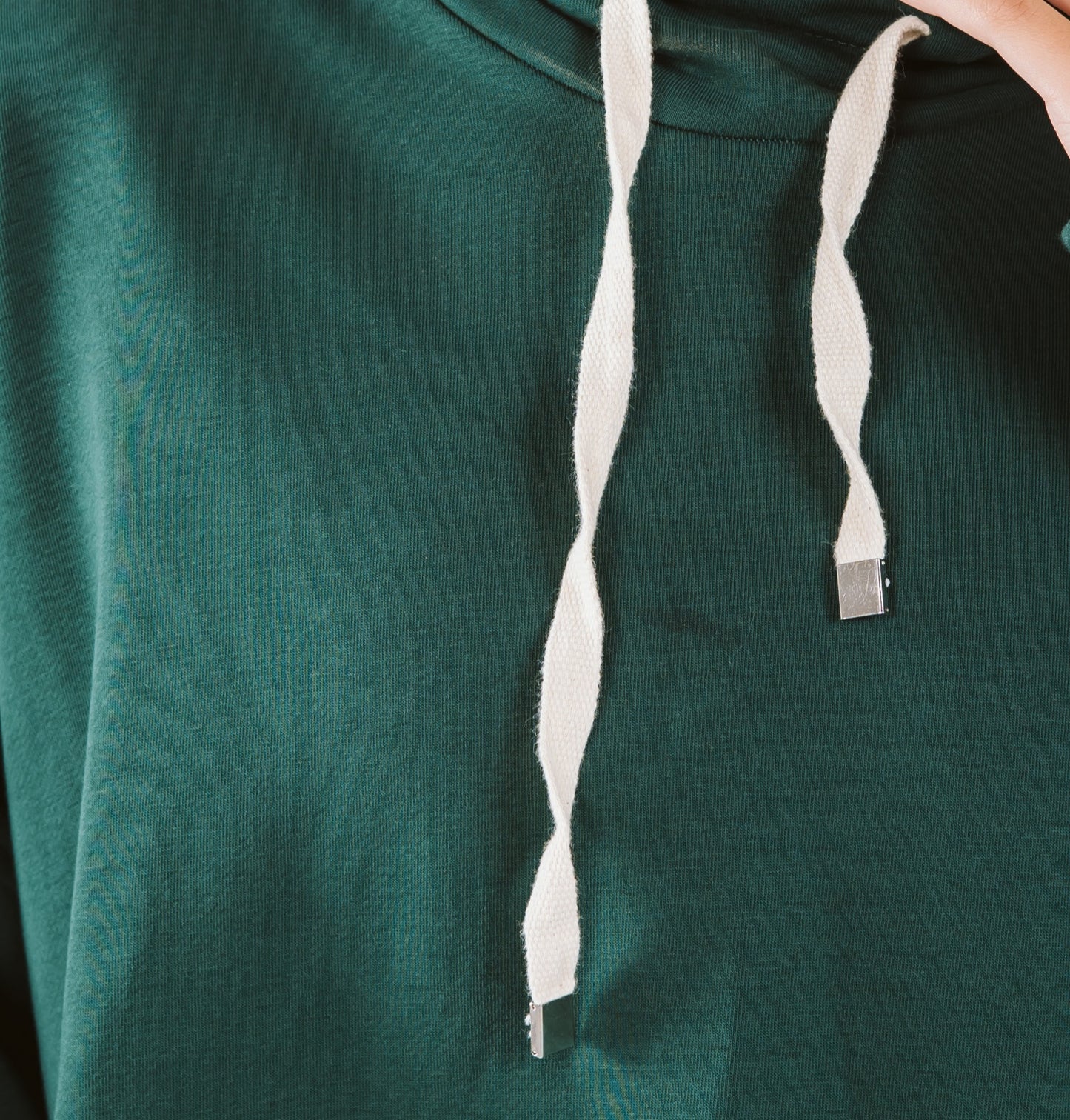 Tracksuit Hoodie Set in Green