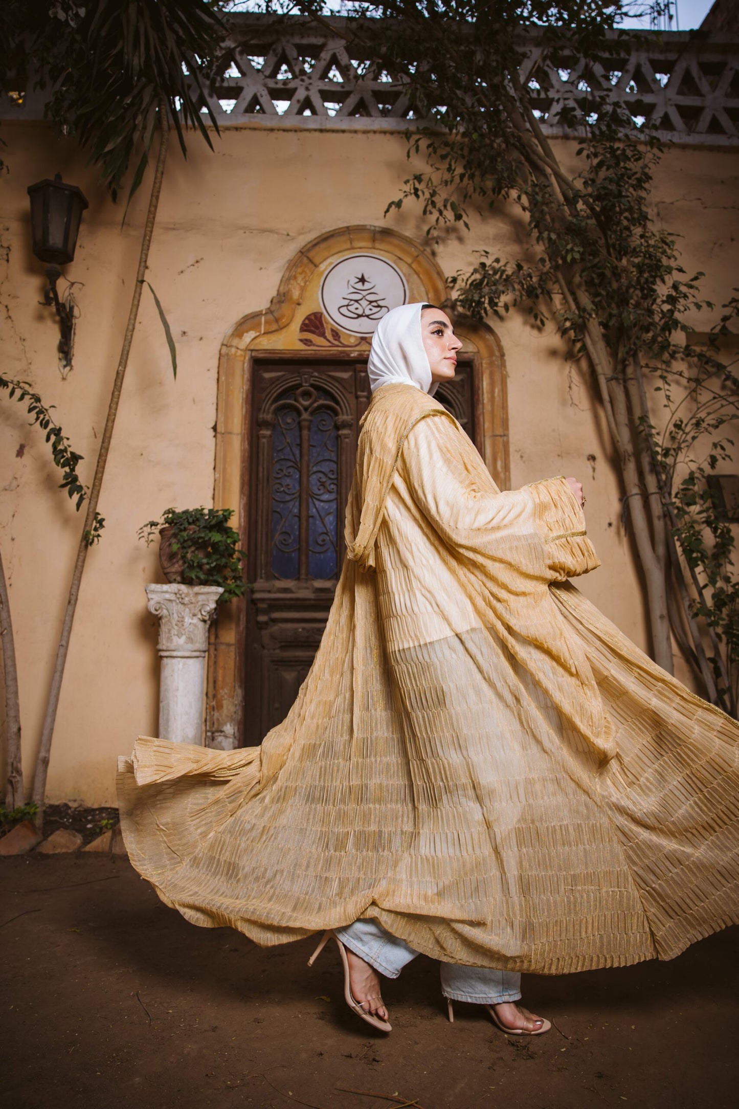 Starry kimono in Gold