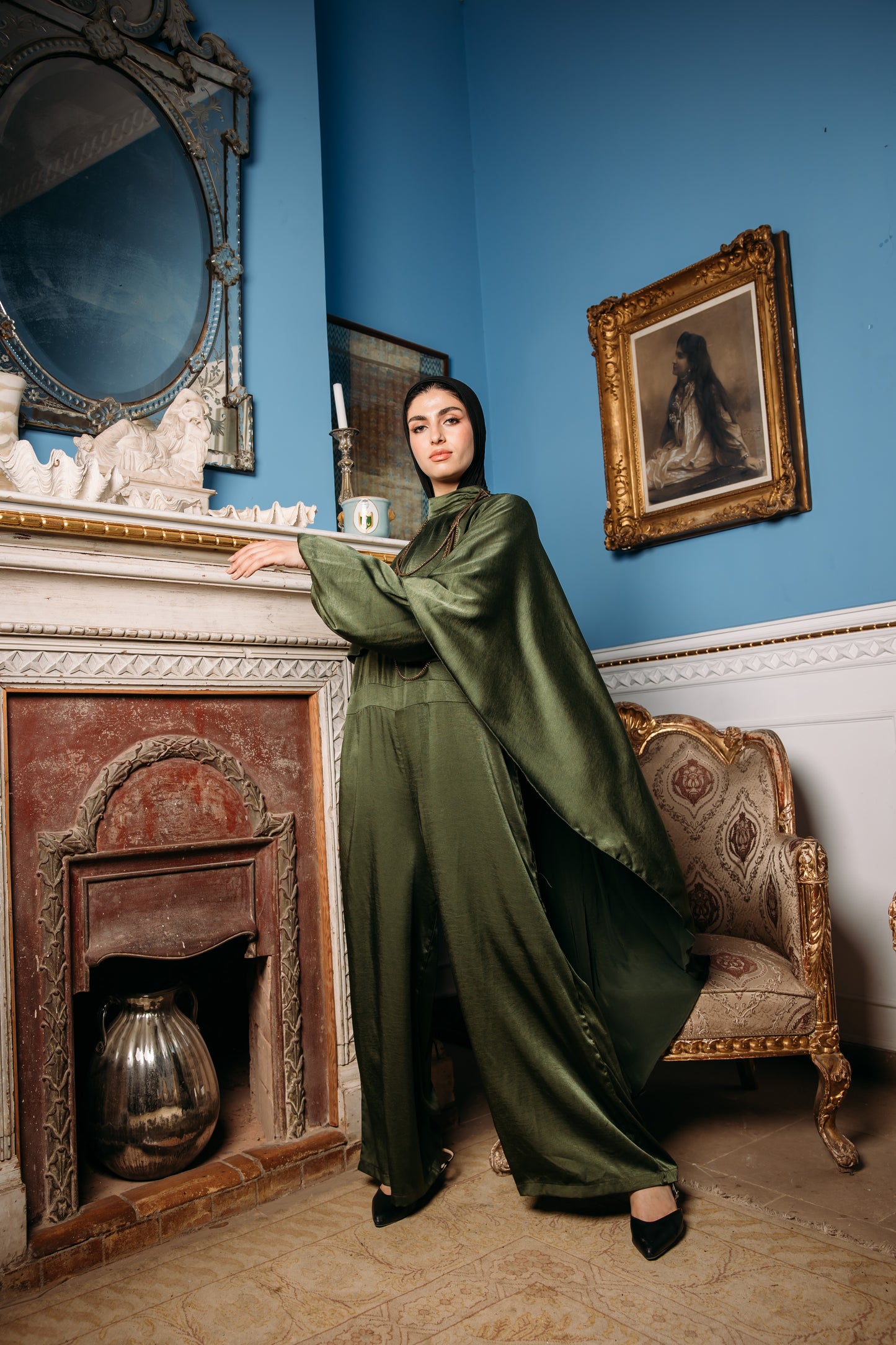 Glow jumpsuit in Olive