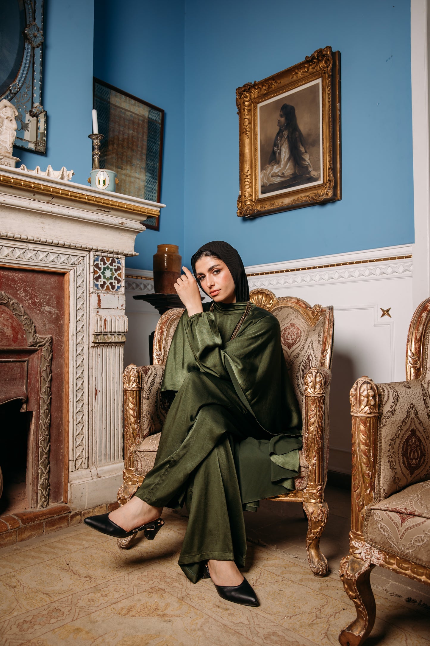 Glow jumpsuit in Olive
