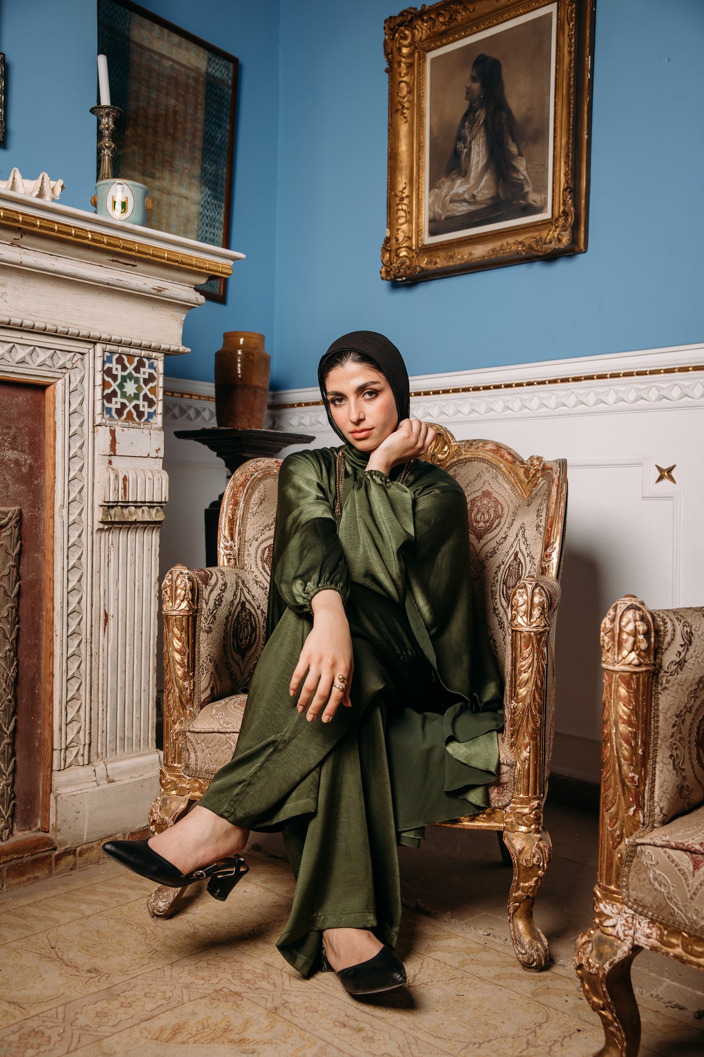 Glow jumpsuit in Olive