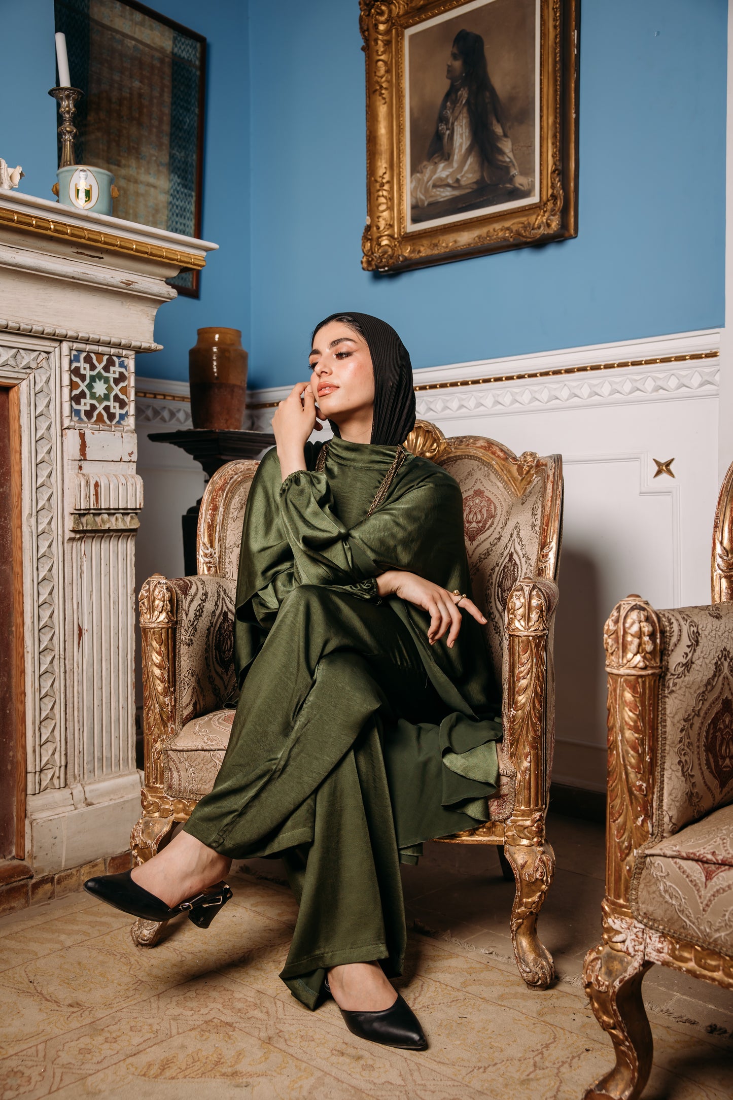 Glow jumpsuit in Olive