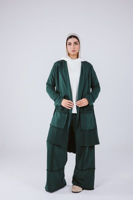 Stitches tracksuit jacket Set in Green