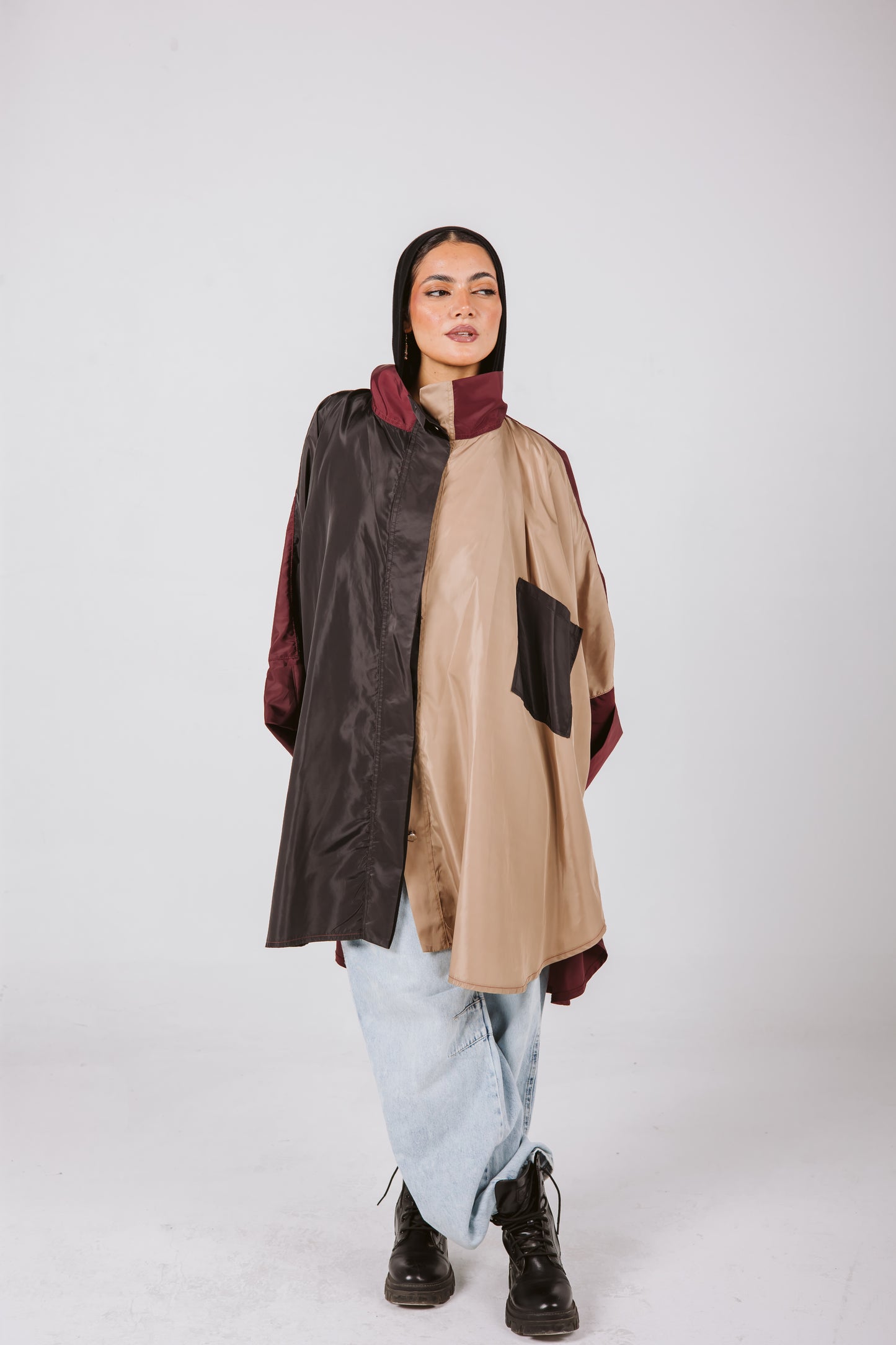 Batwing Jacket in Burgundy