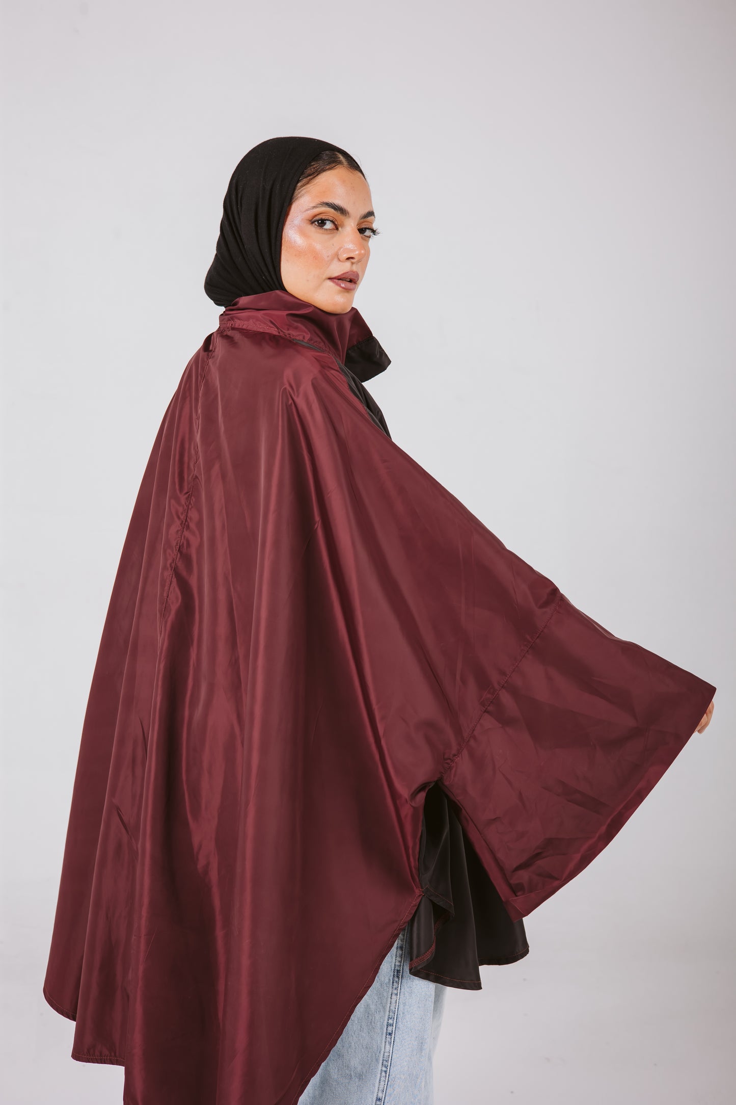 Batwing Jacket in Burgundy