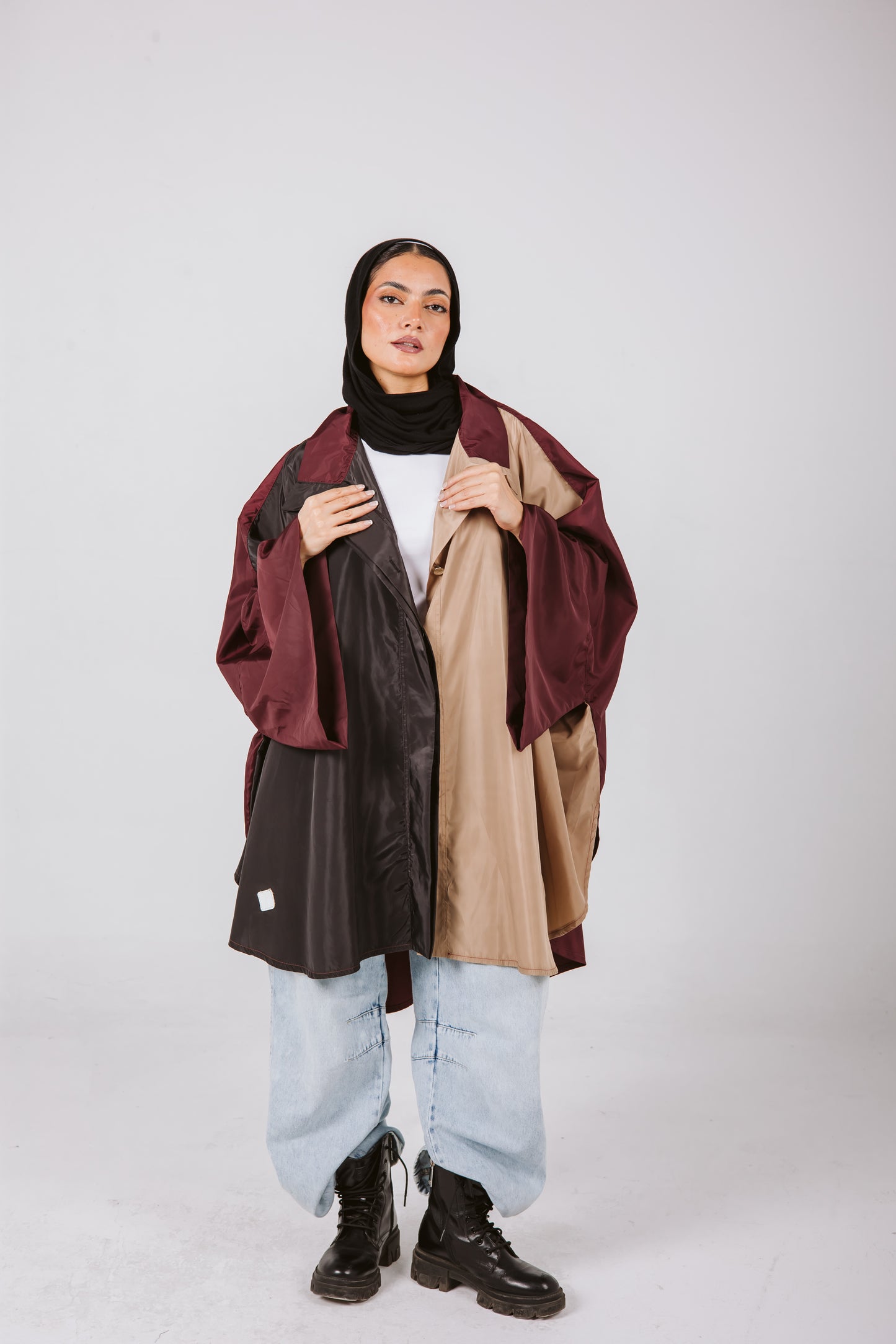 Batwing Jacket in Burgundy