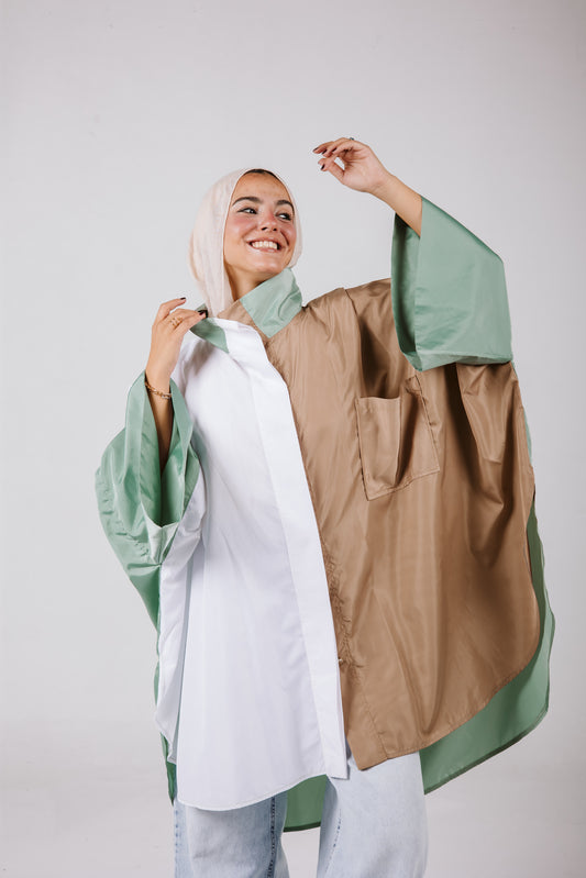 Batwing Waterproof Jacket in Mint