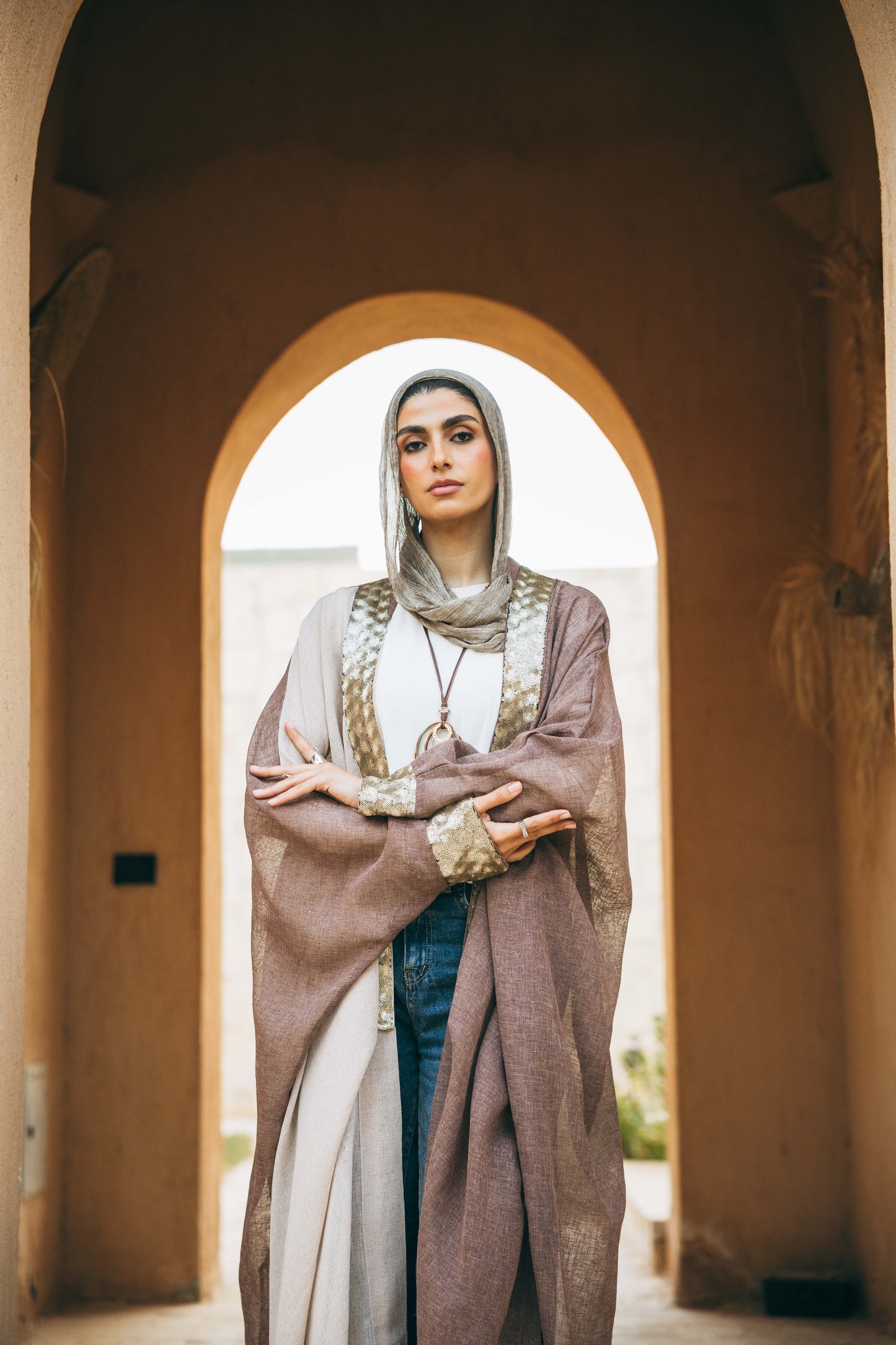 Amber Linen Kaftan