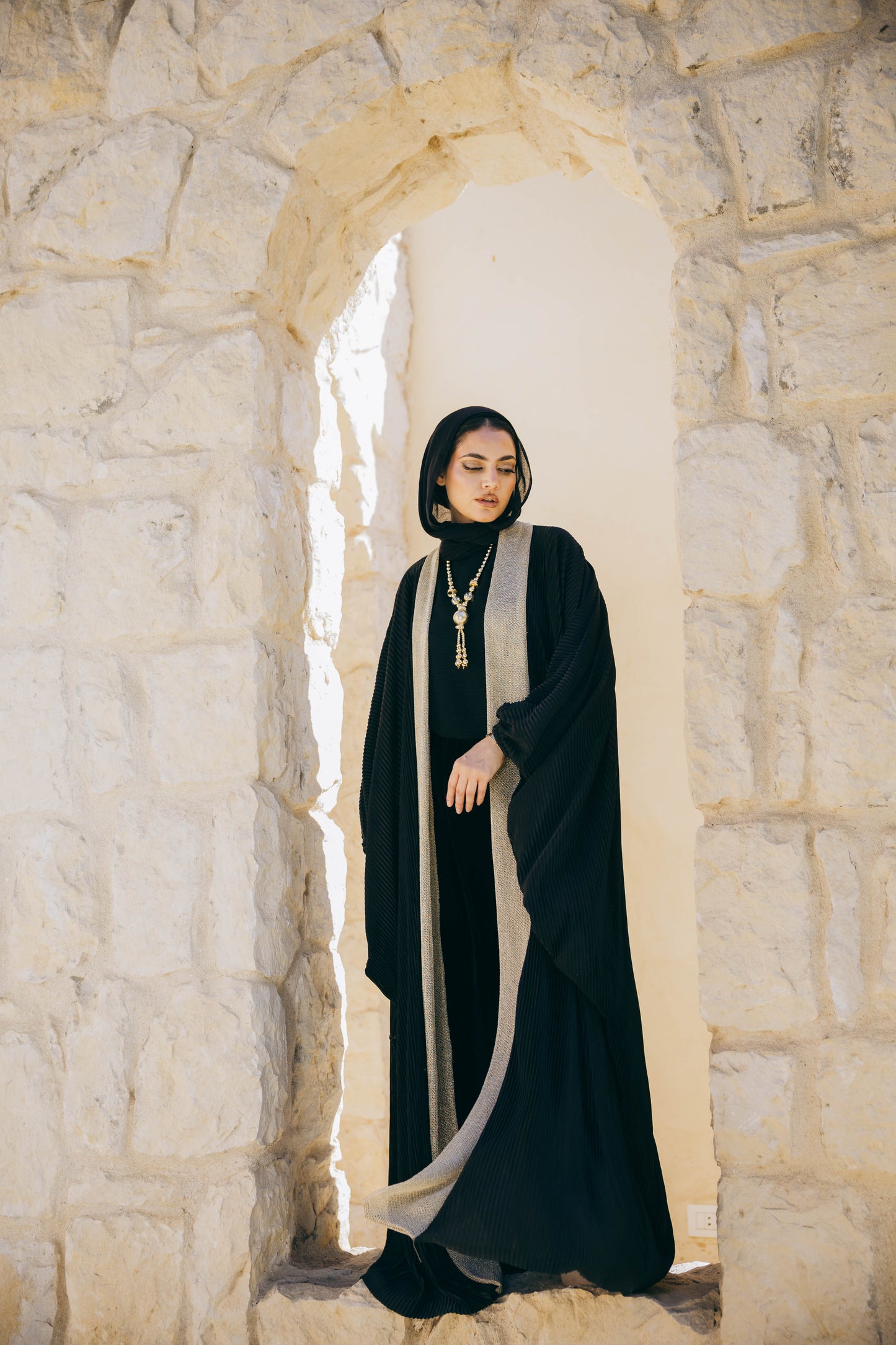 Amira Back Drapé Kaftan