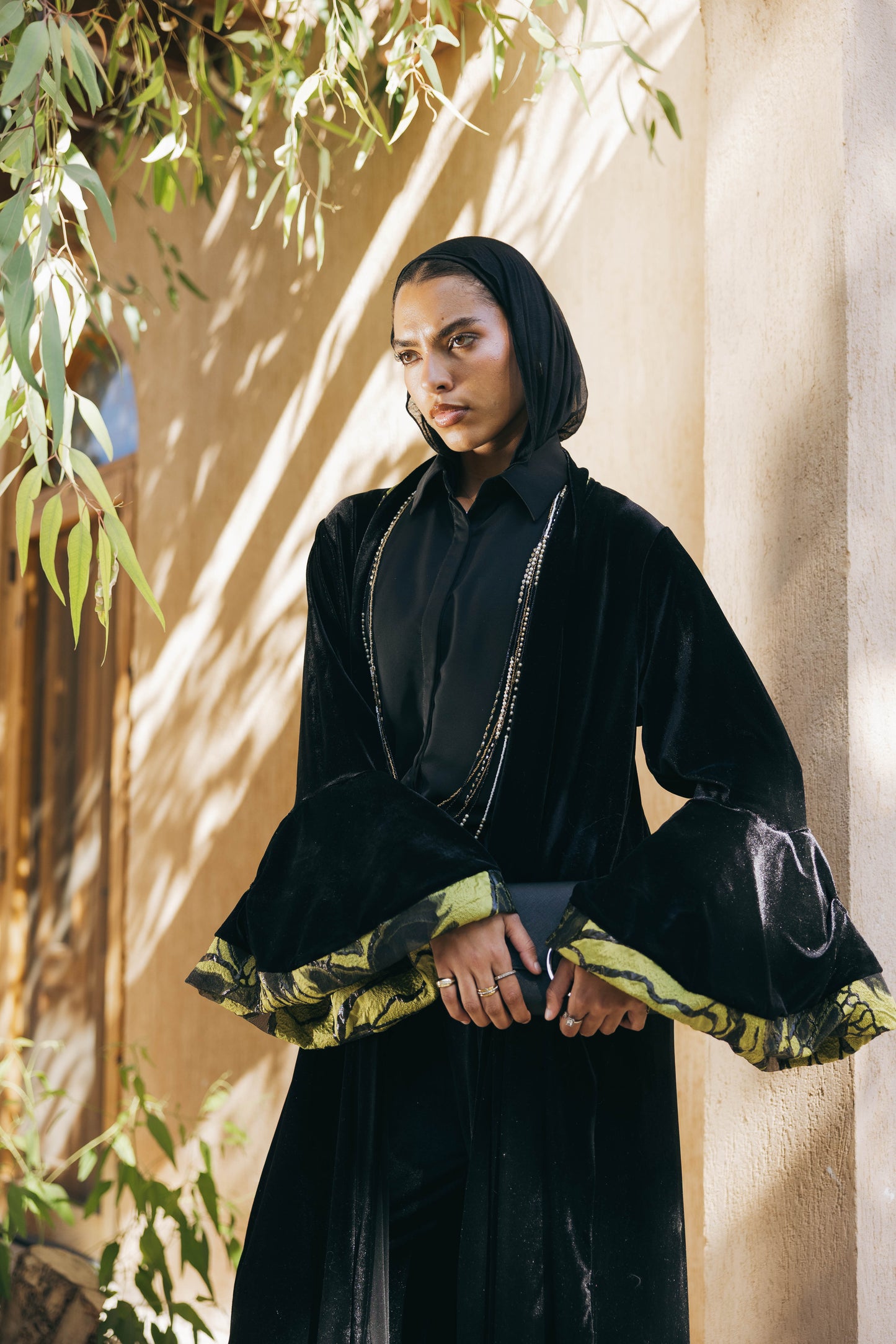 Layan Kaftan in Black