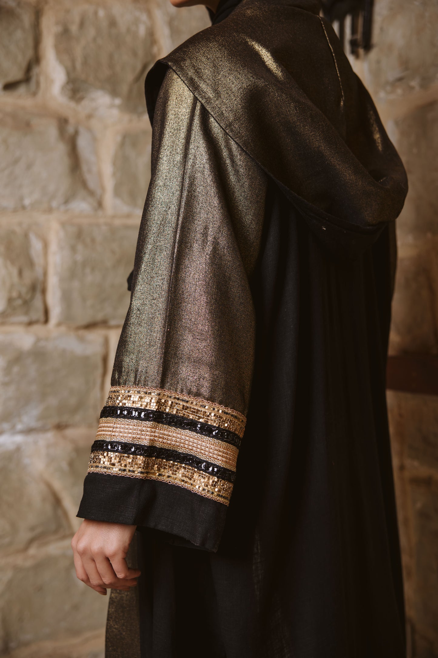 Turath Kaftan in Black