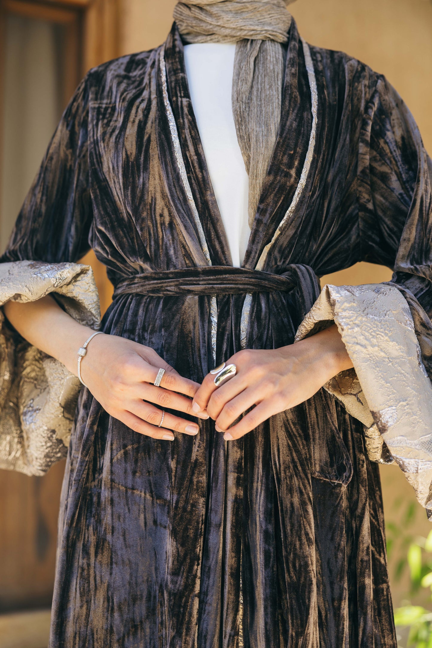 Layan Kaftan in Beige