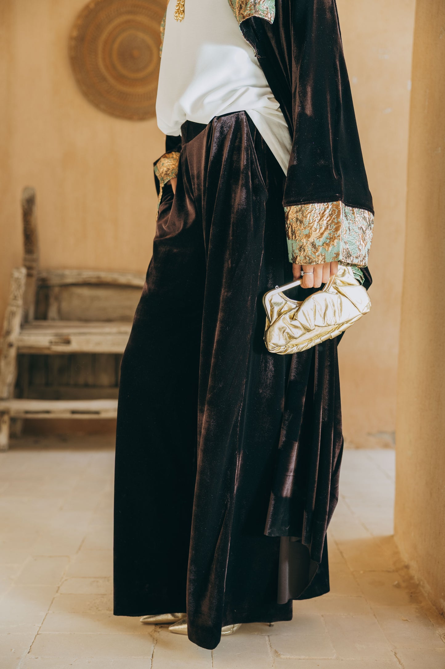 Dayee Kaftan in Brown