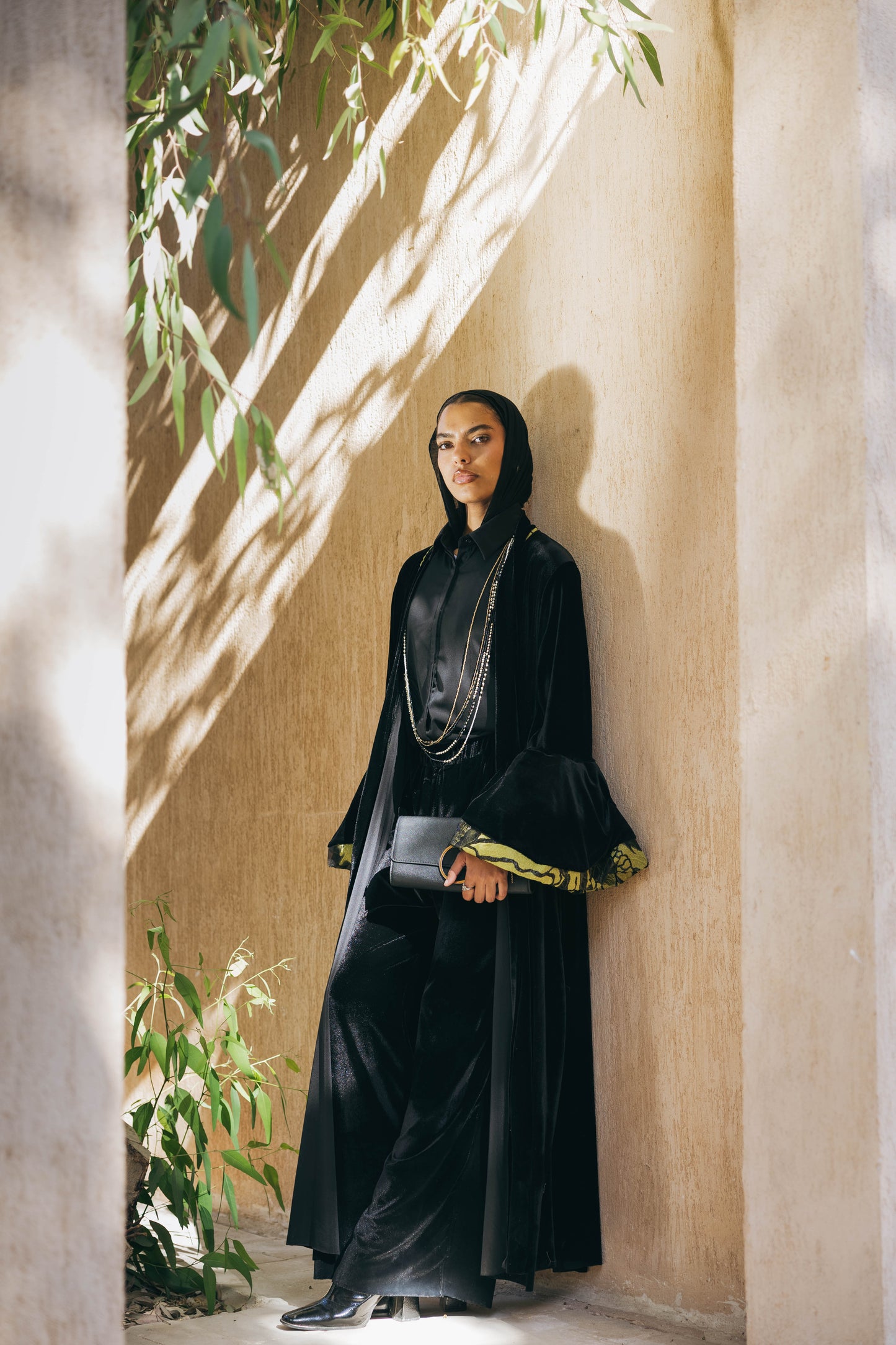 Layan Kaftan in Black