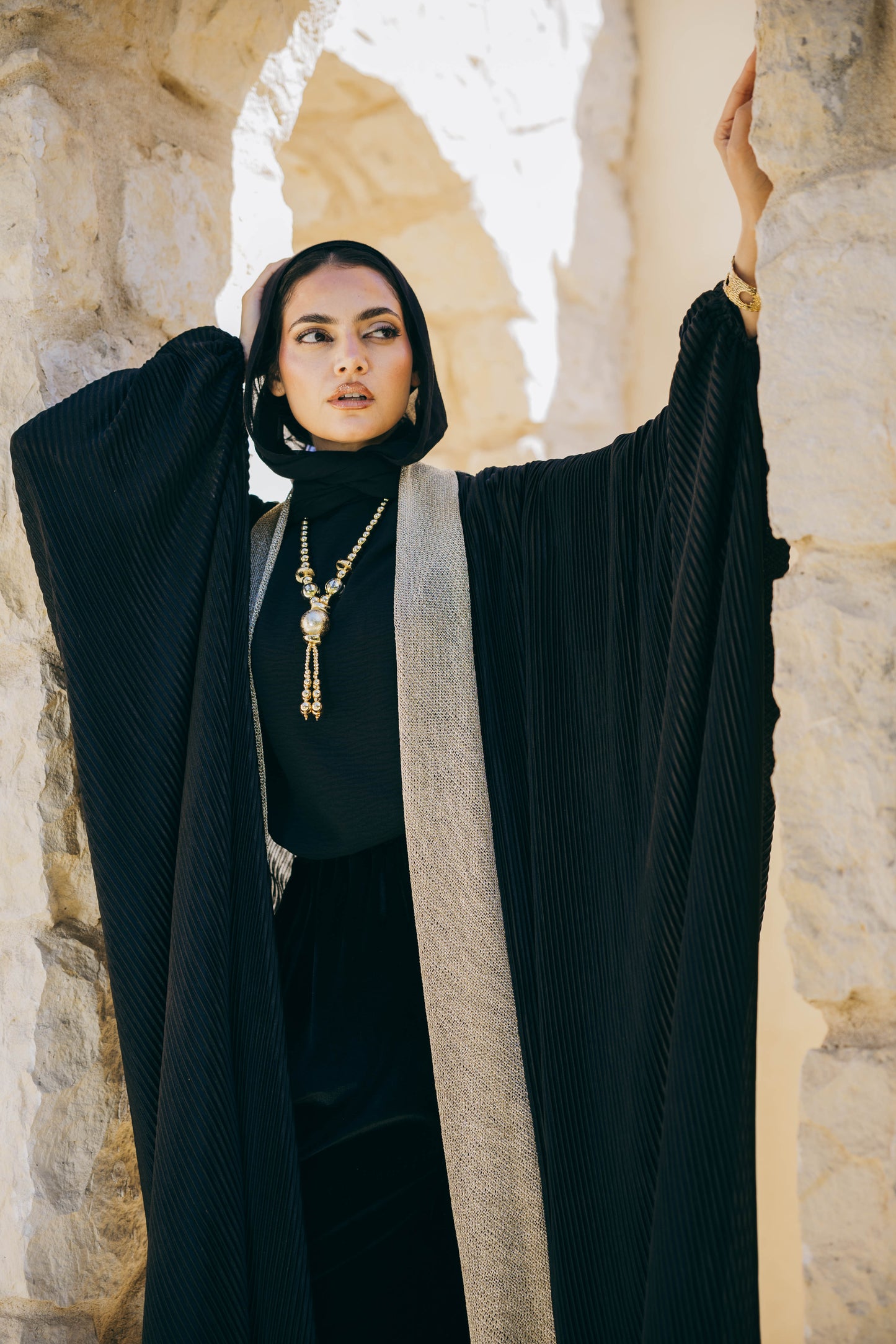 Amira Back Drapé Kaftan