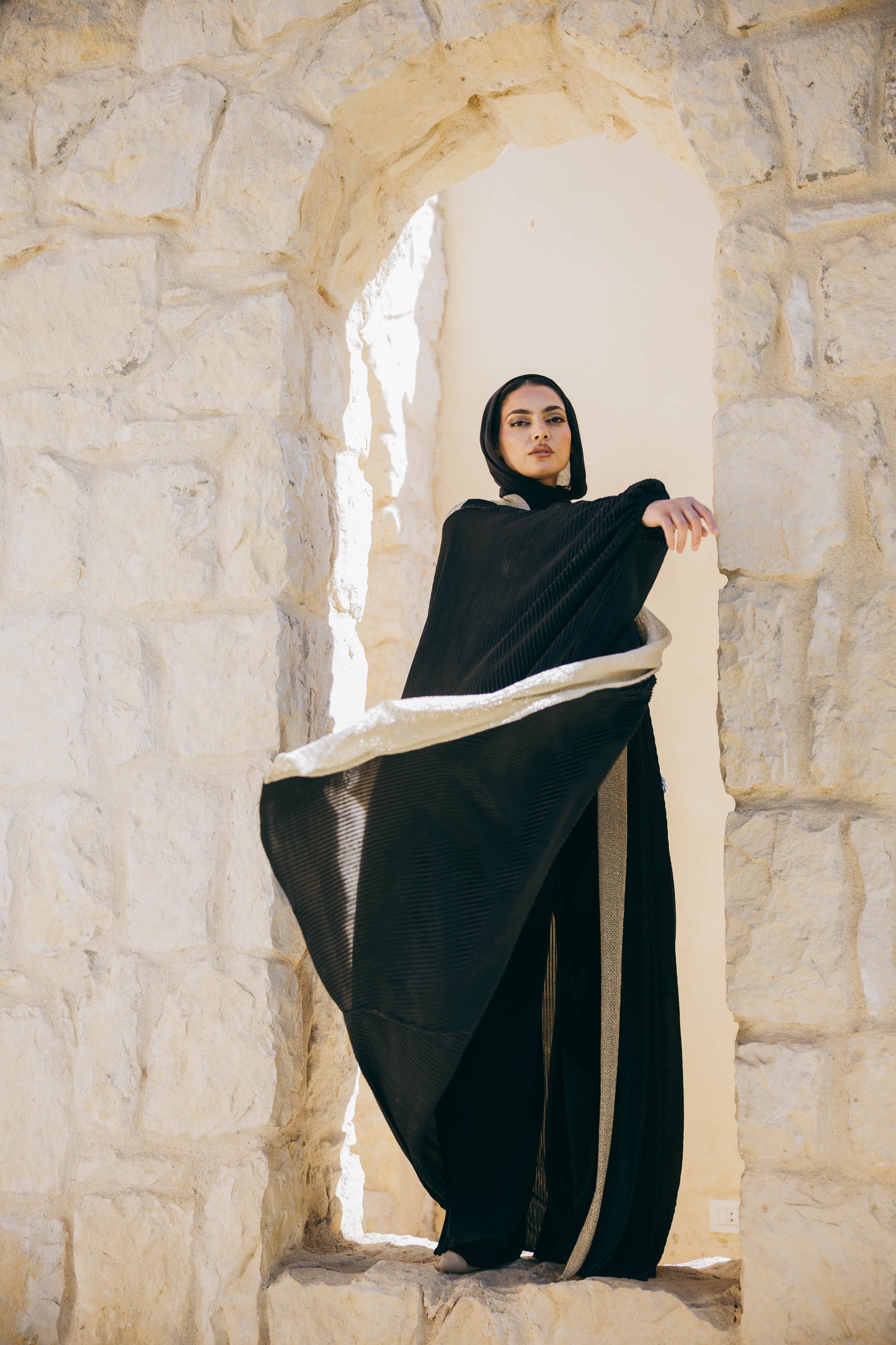 Amira Back Drapé Kaftan
