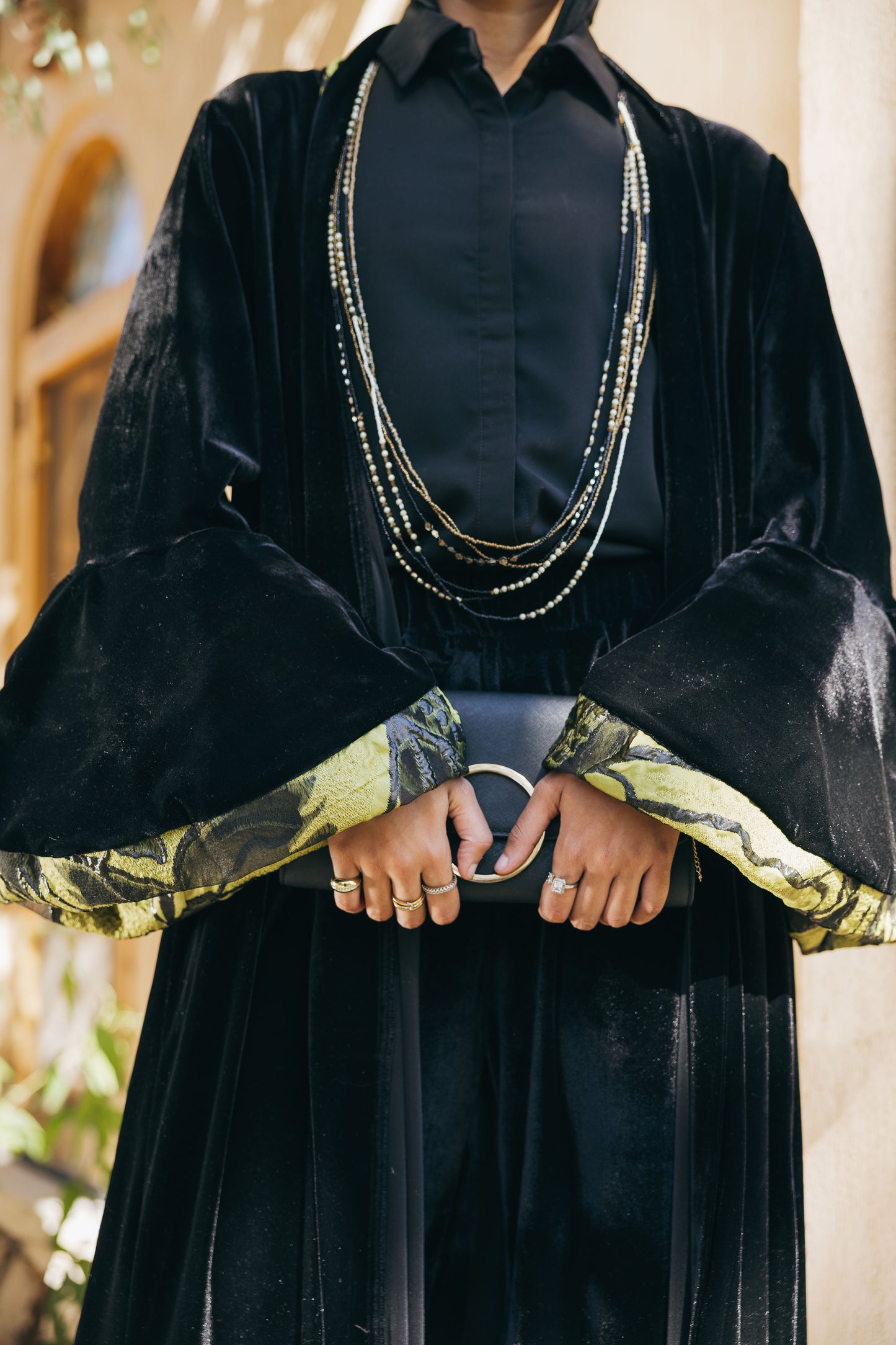 Layan Kaftan in Black