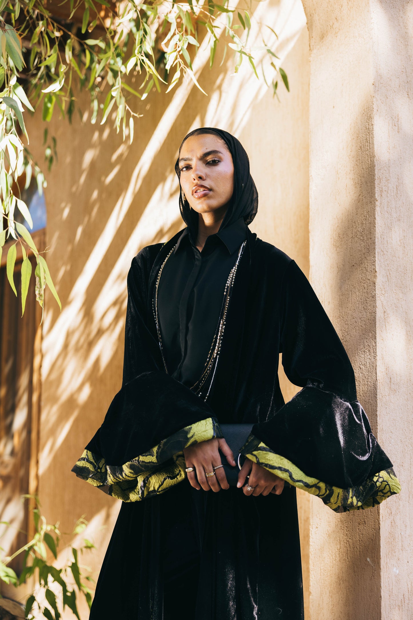 Layan Kaftan in Black