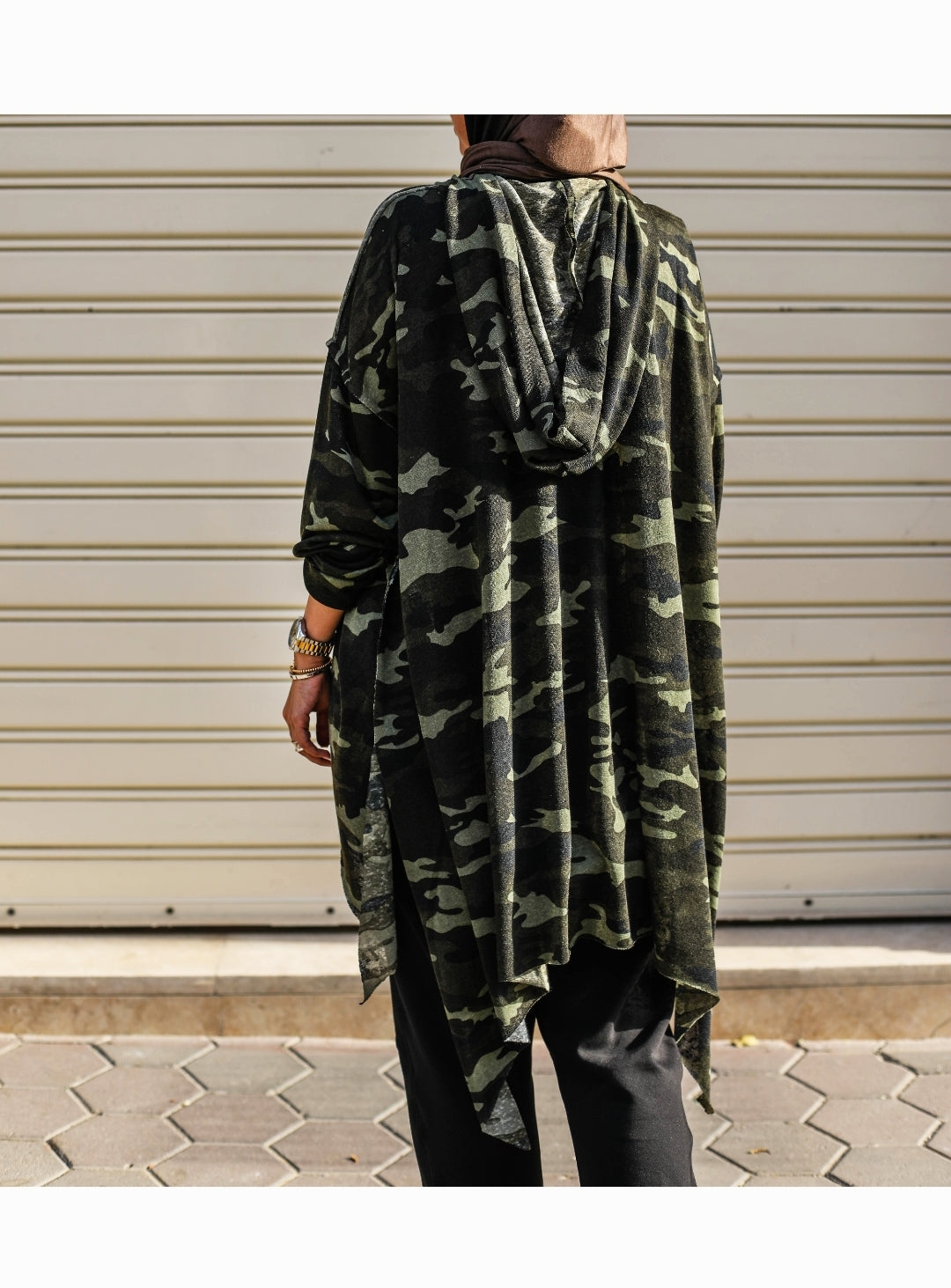 Camouflage Hoodie Top