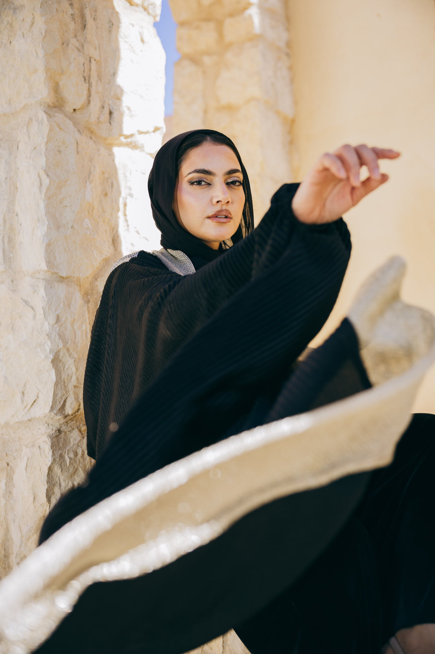 Amira Back Drapé Kaftan